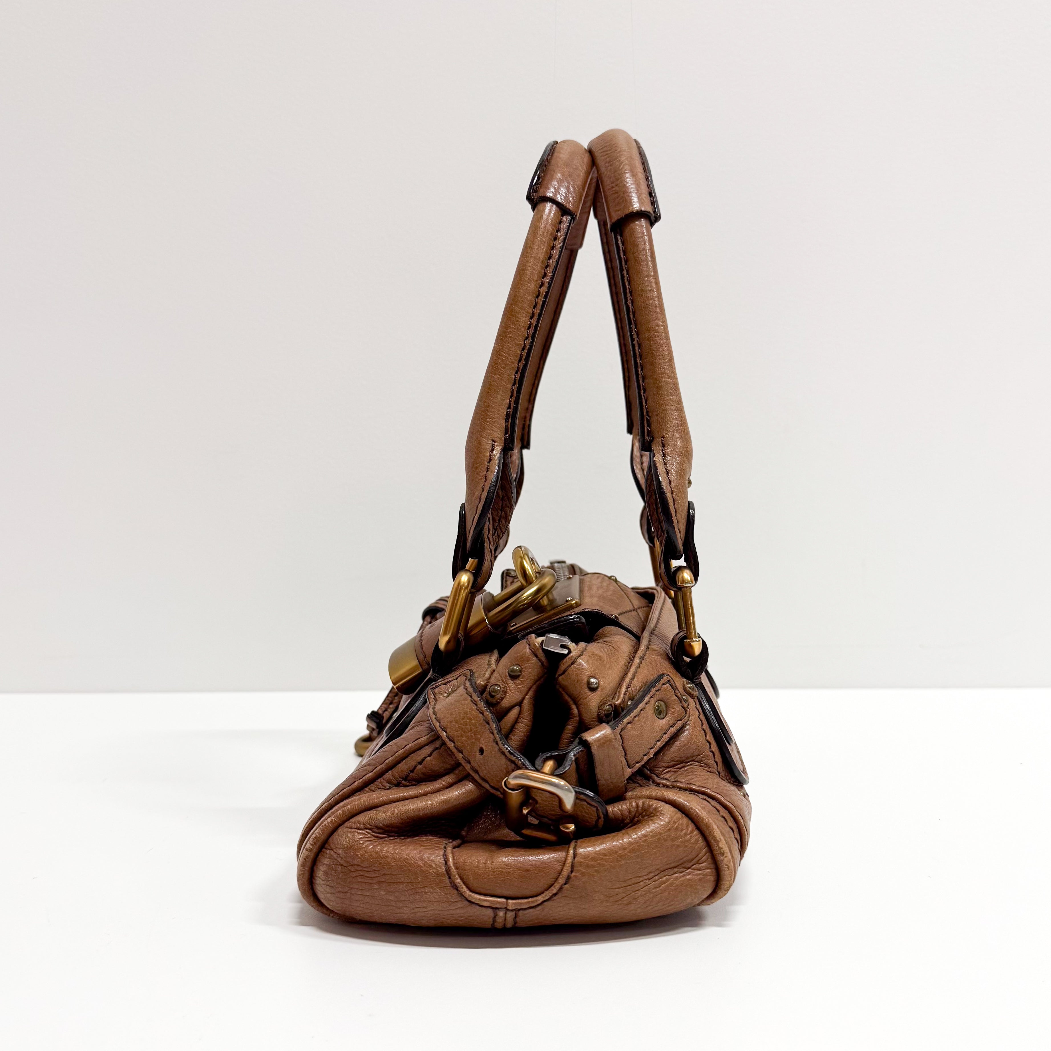 Paddington Small Brown Leather Shoulder Bag