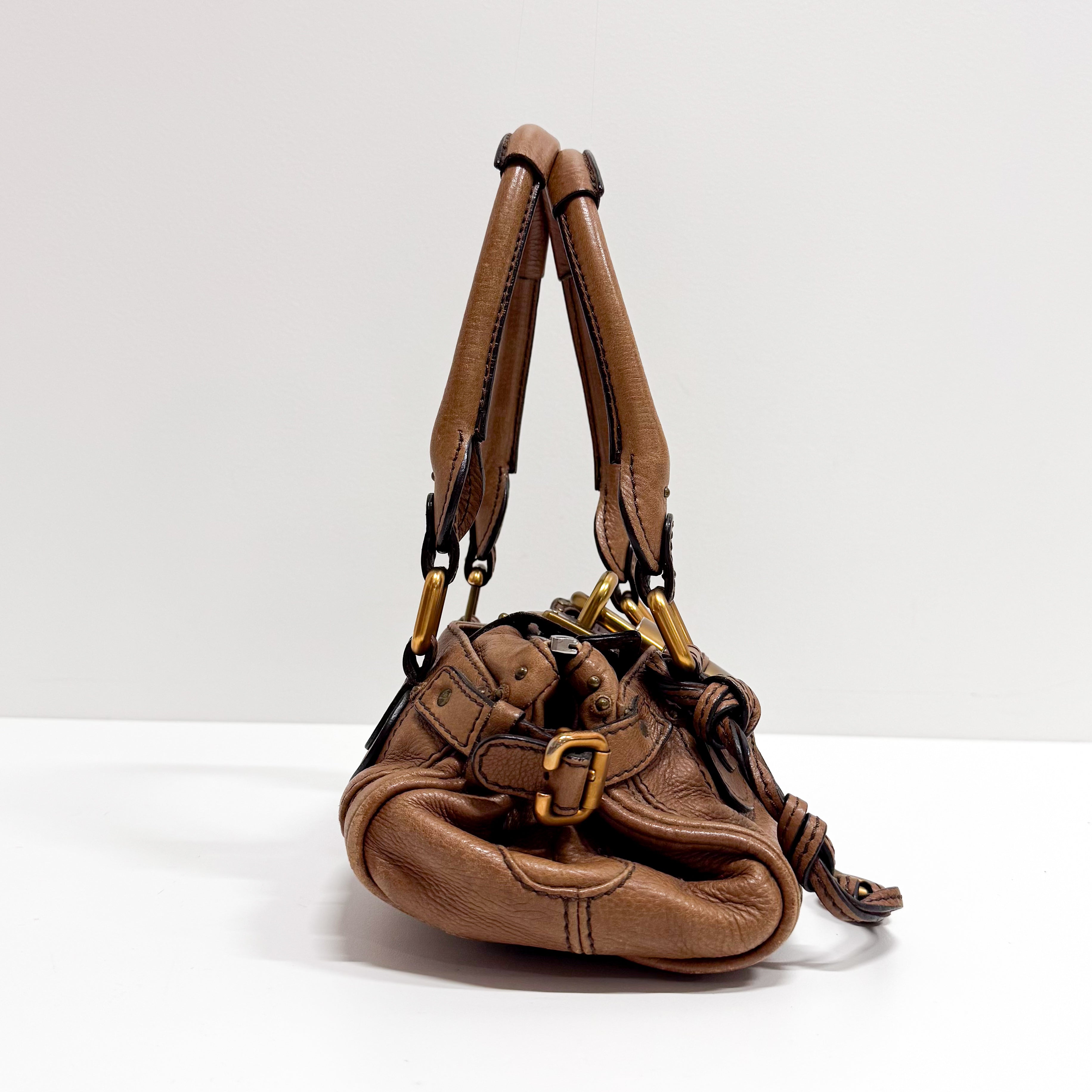 Paddington Small Brown Leather Shoulder Bag