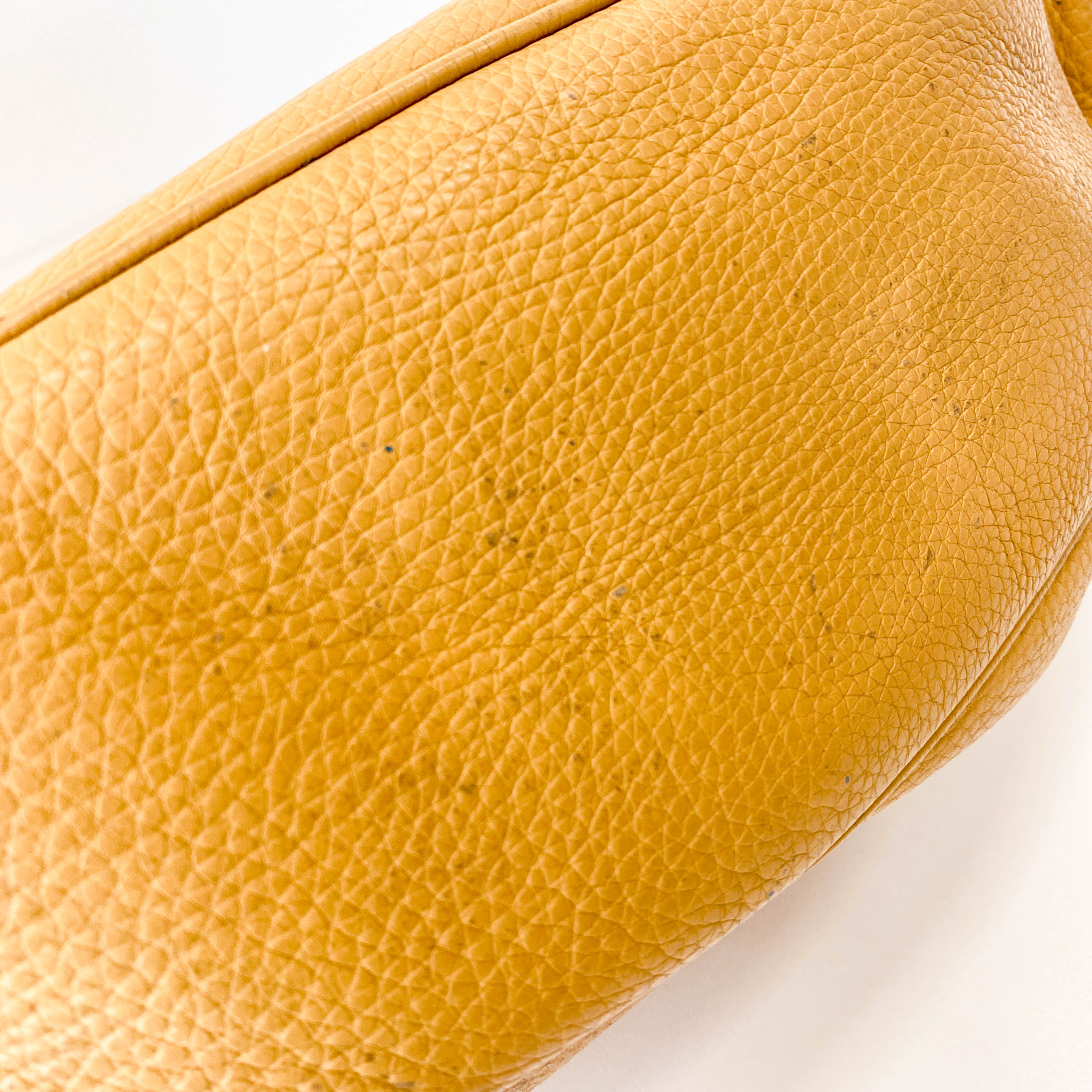 Beige Leather Shoulder Bag