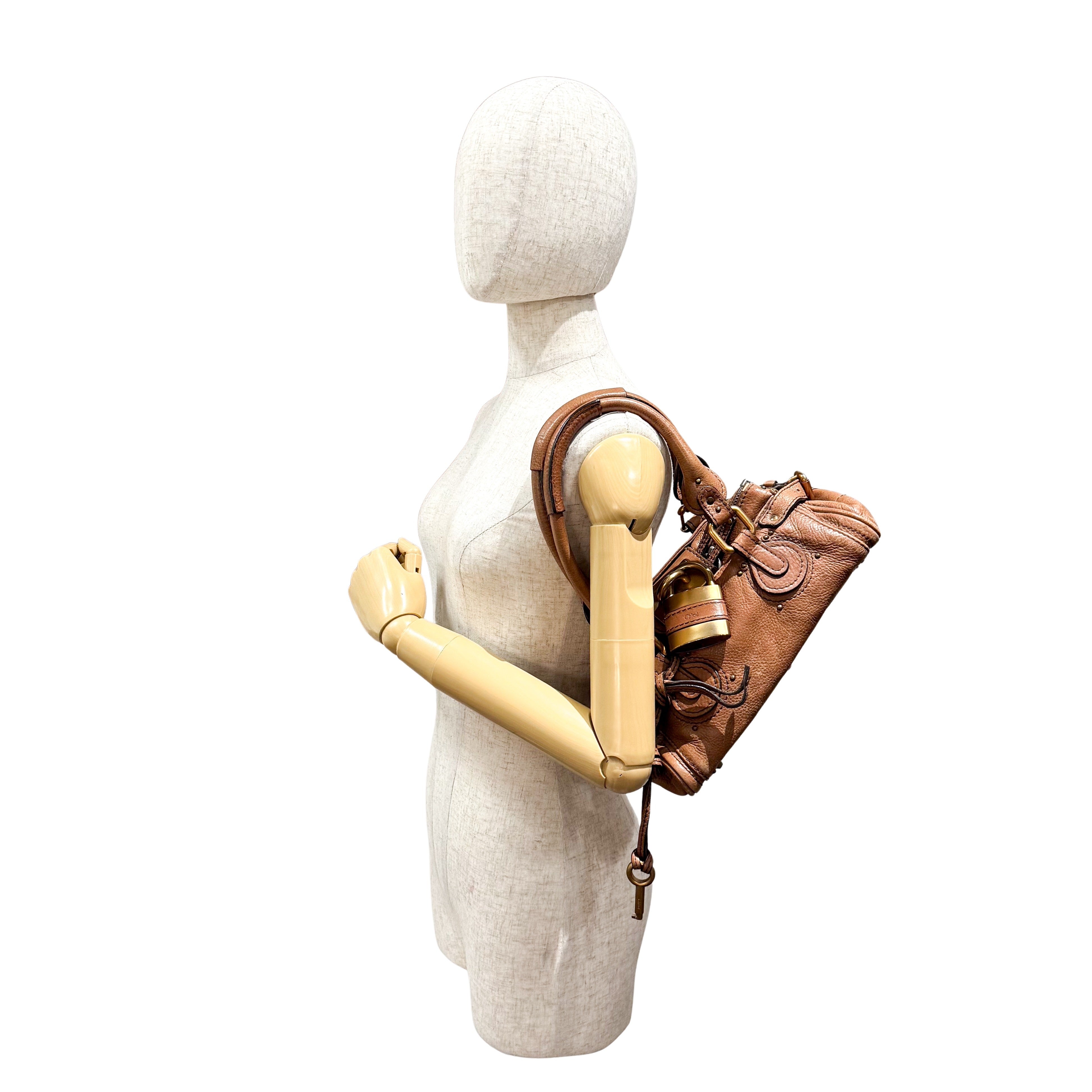 Paddington Small Brown Leather Shoulder Bag