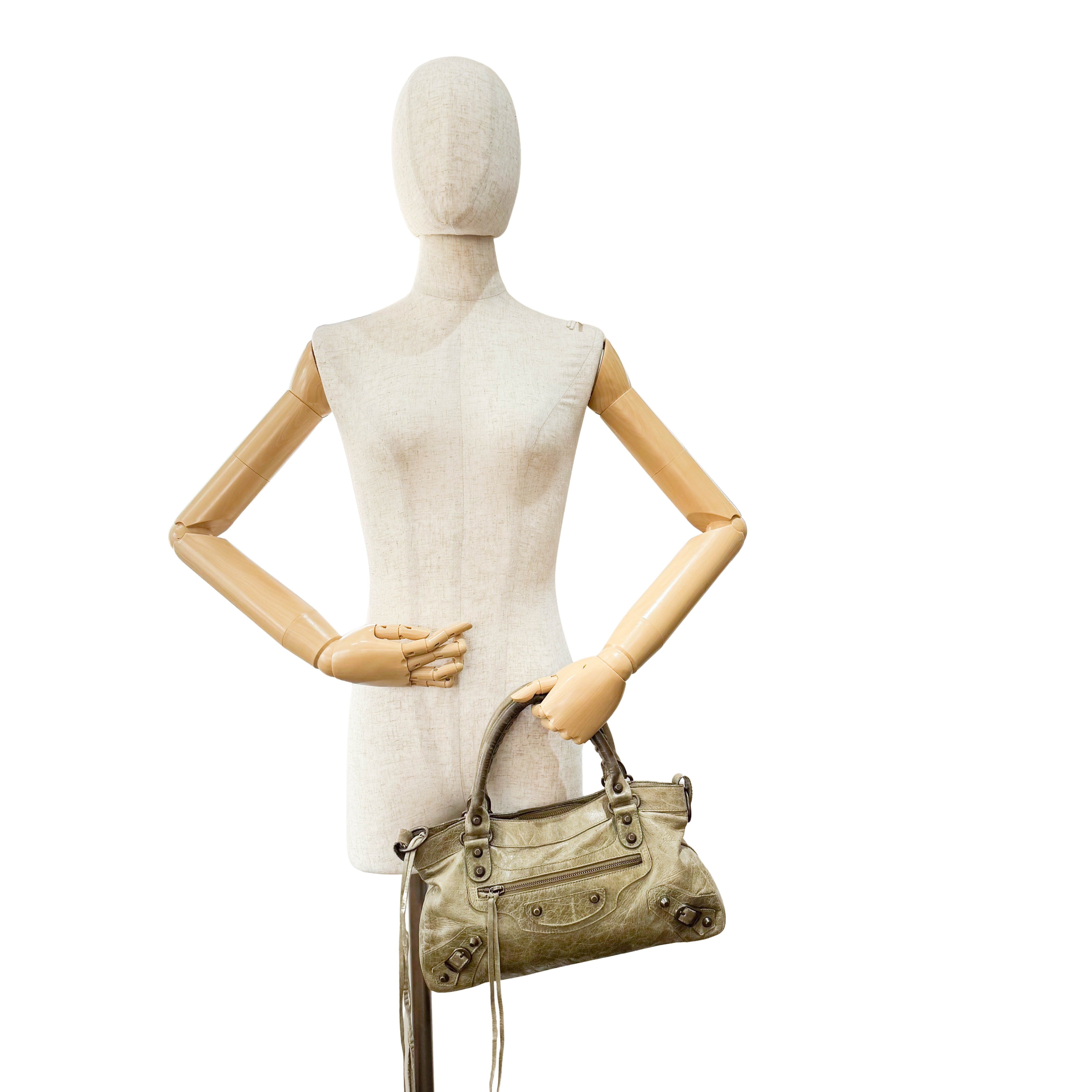 The First Green Leather Bag