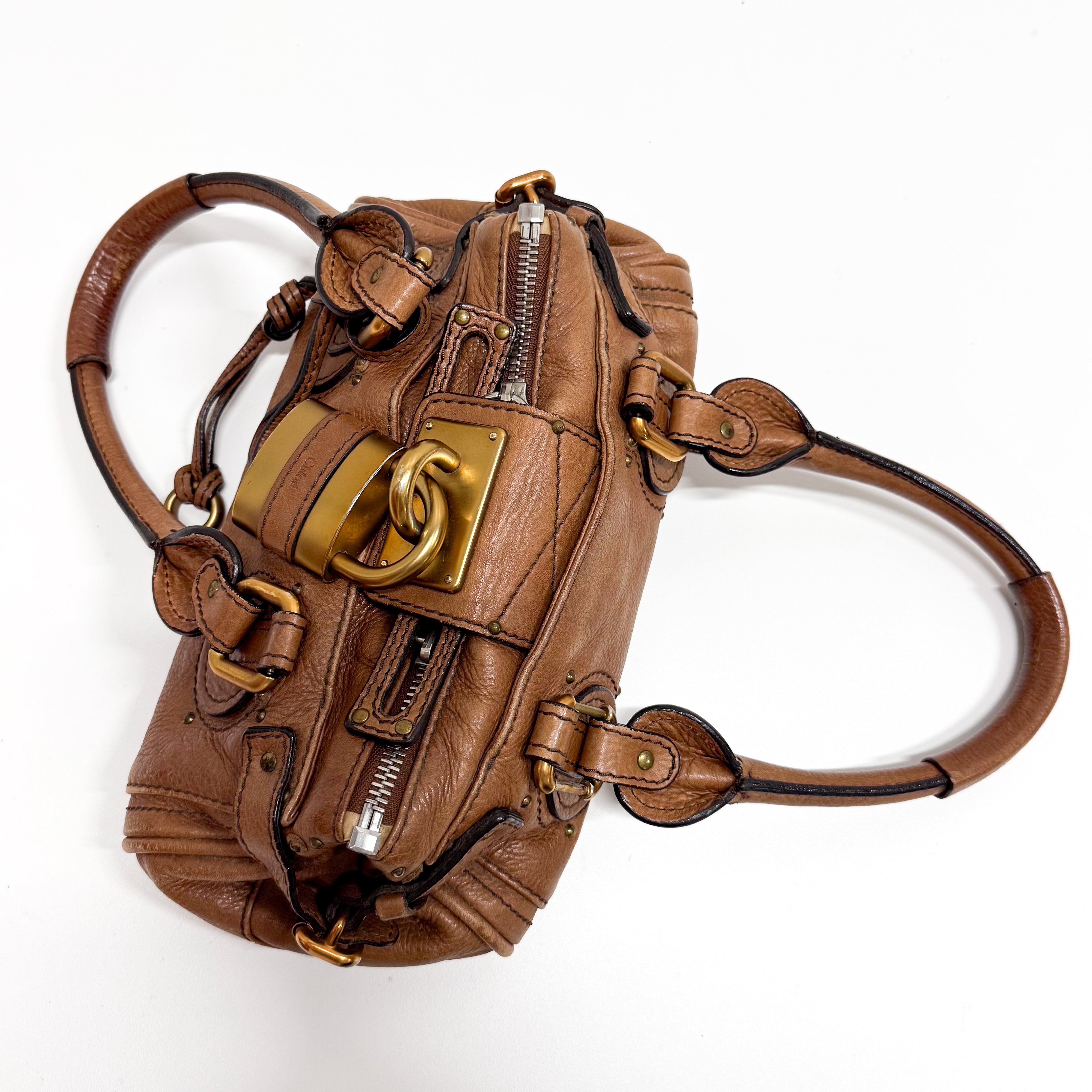 Paddington Small Brown Leather Shoulder Bag