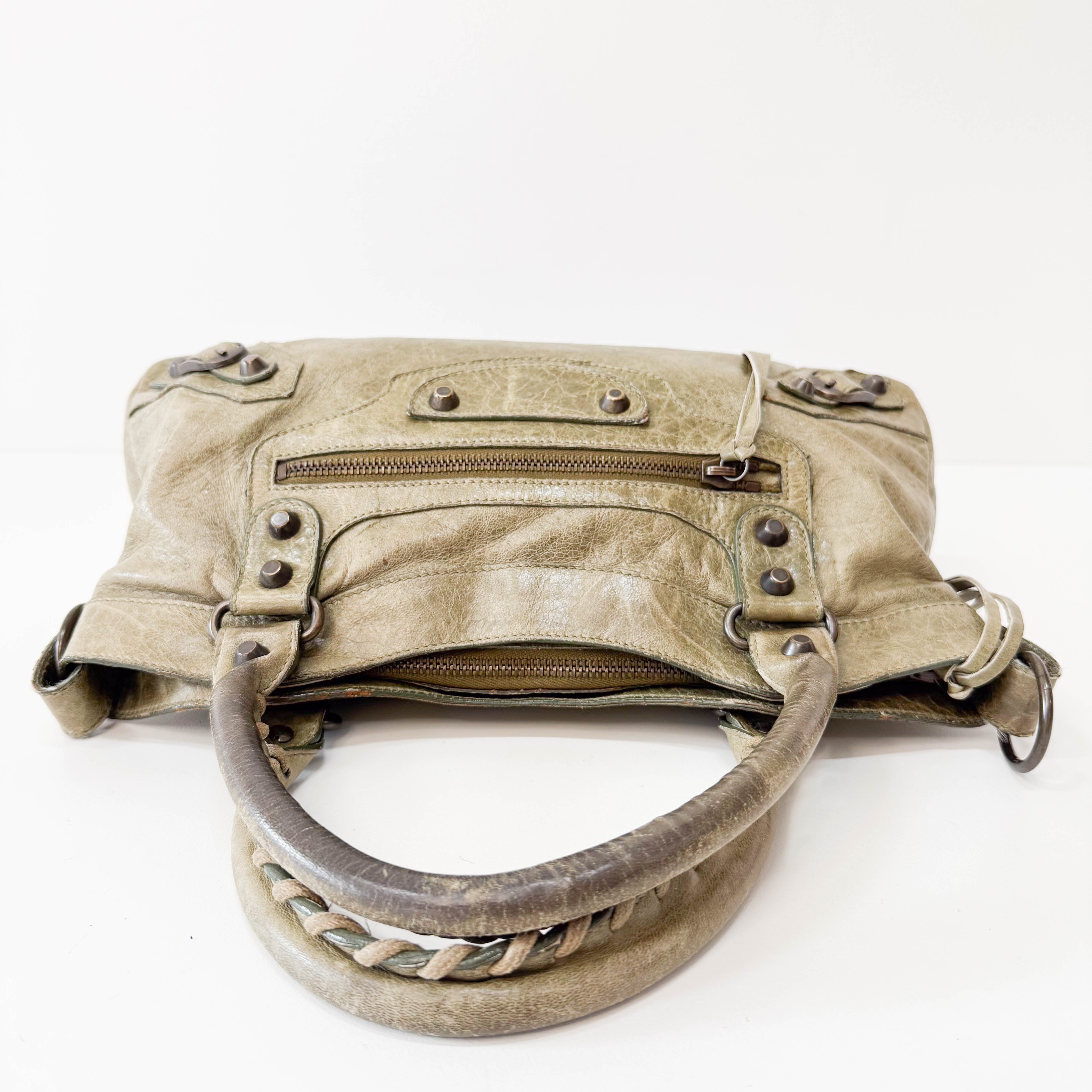 The First Green Leather Bag