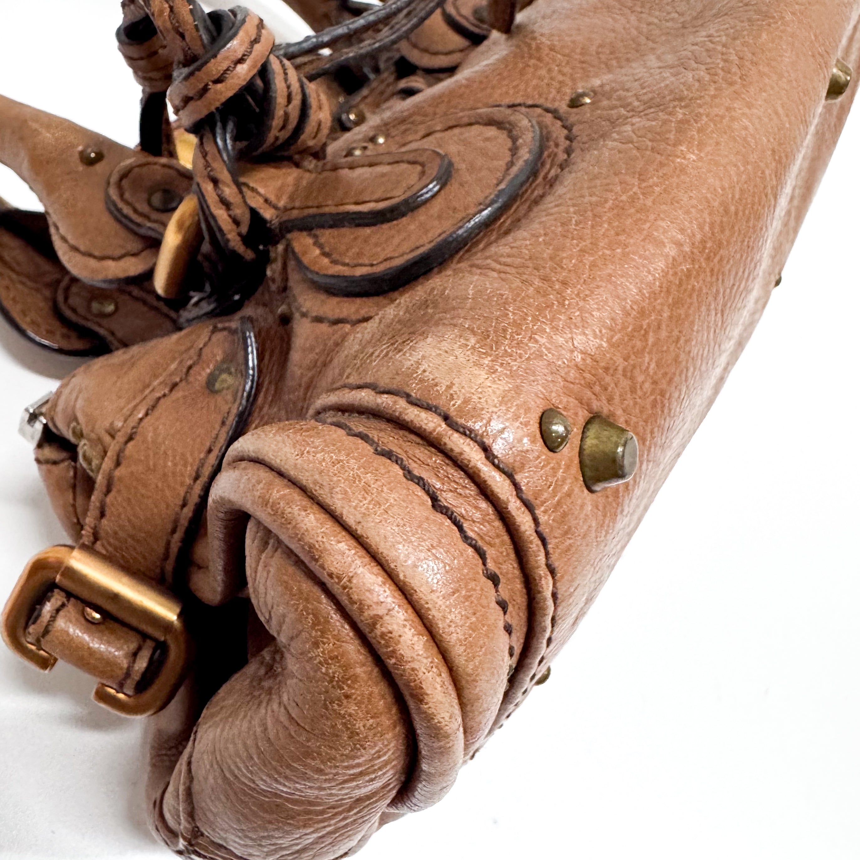 Paddington Small Brown Leather Shoulder Bag