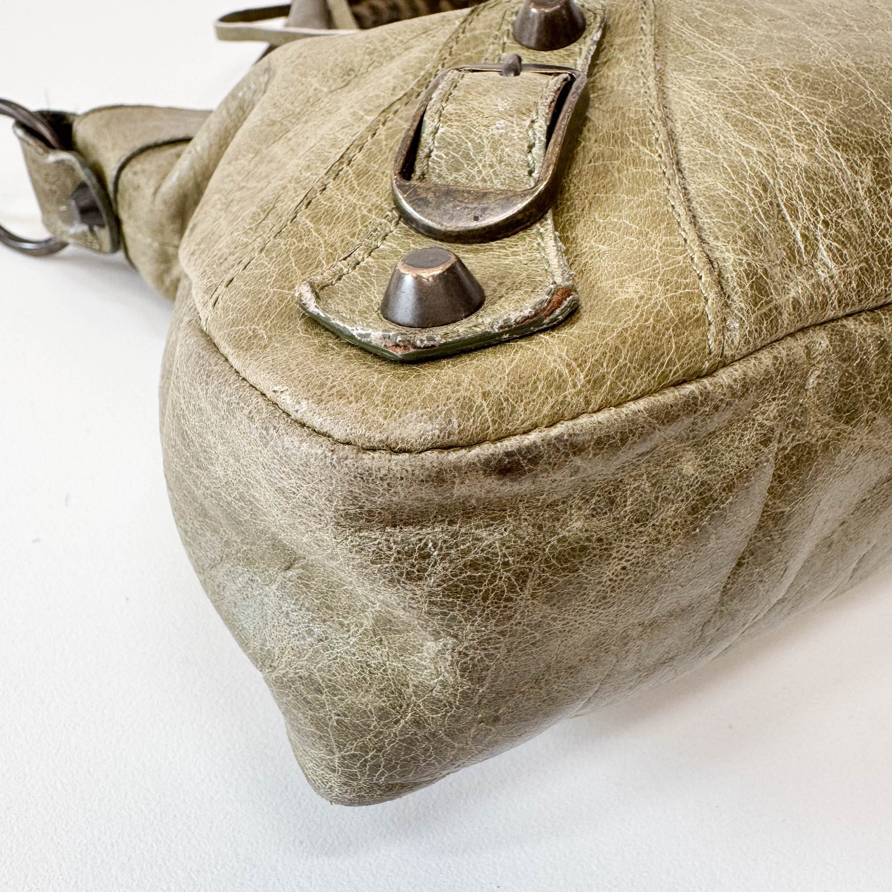 The First Green Leather Bag