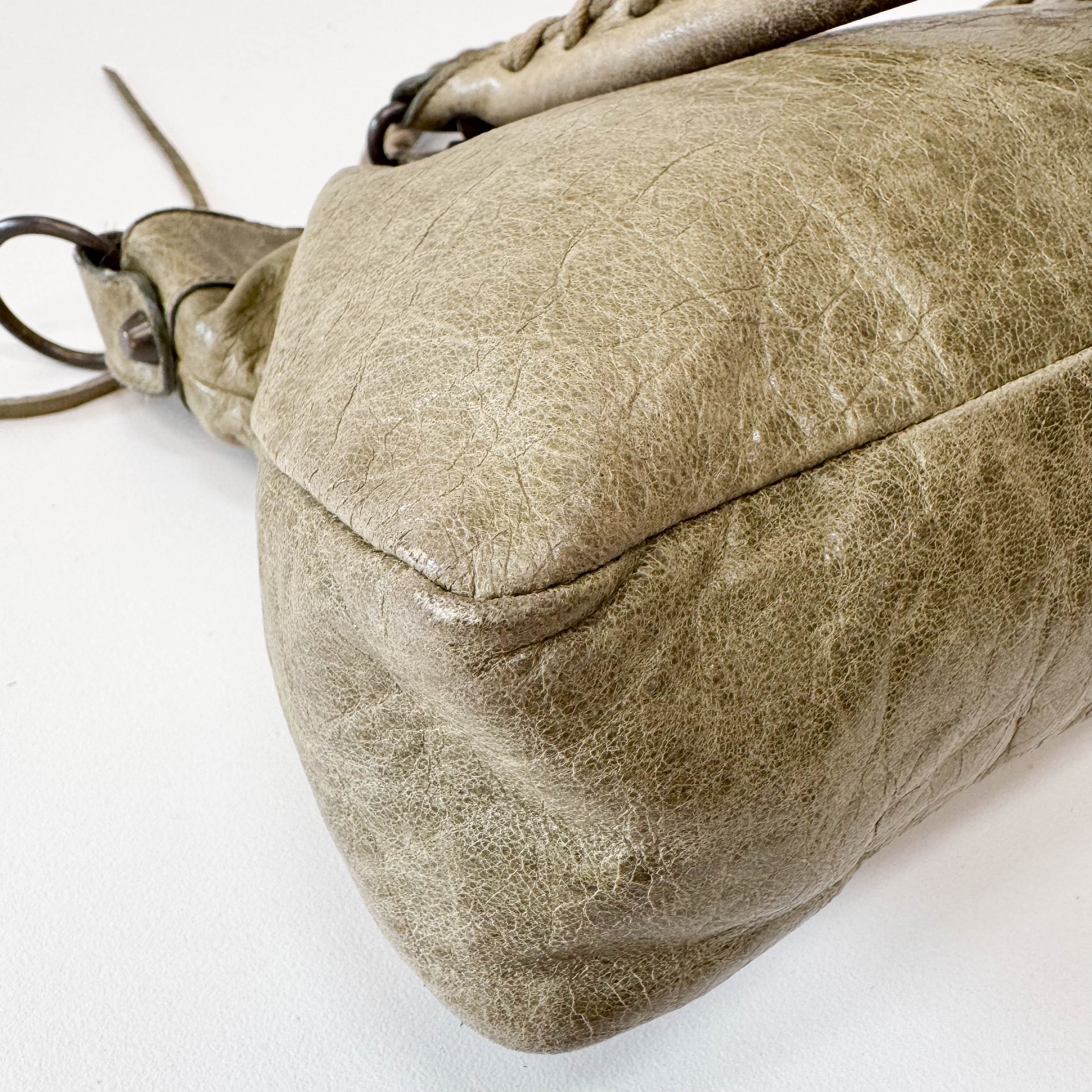 The First Green Leather Bag