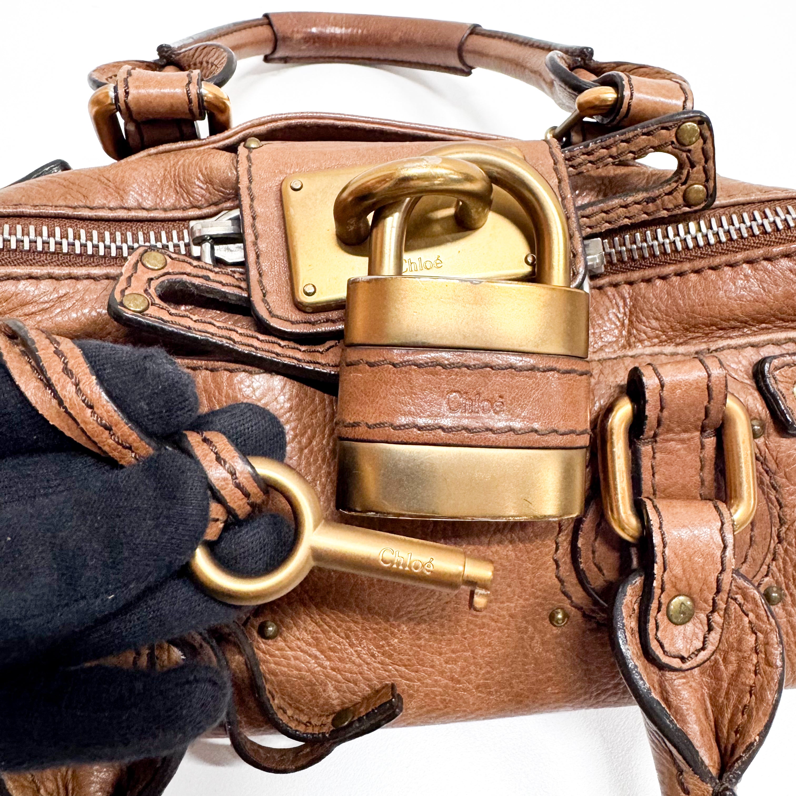 Paddington Small Brown Leather Shoulder Bag