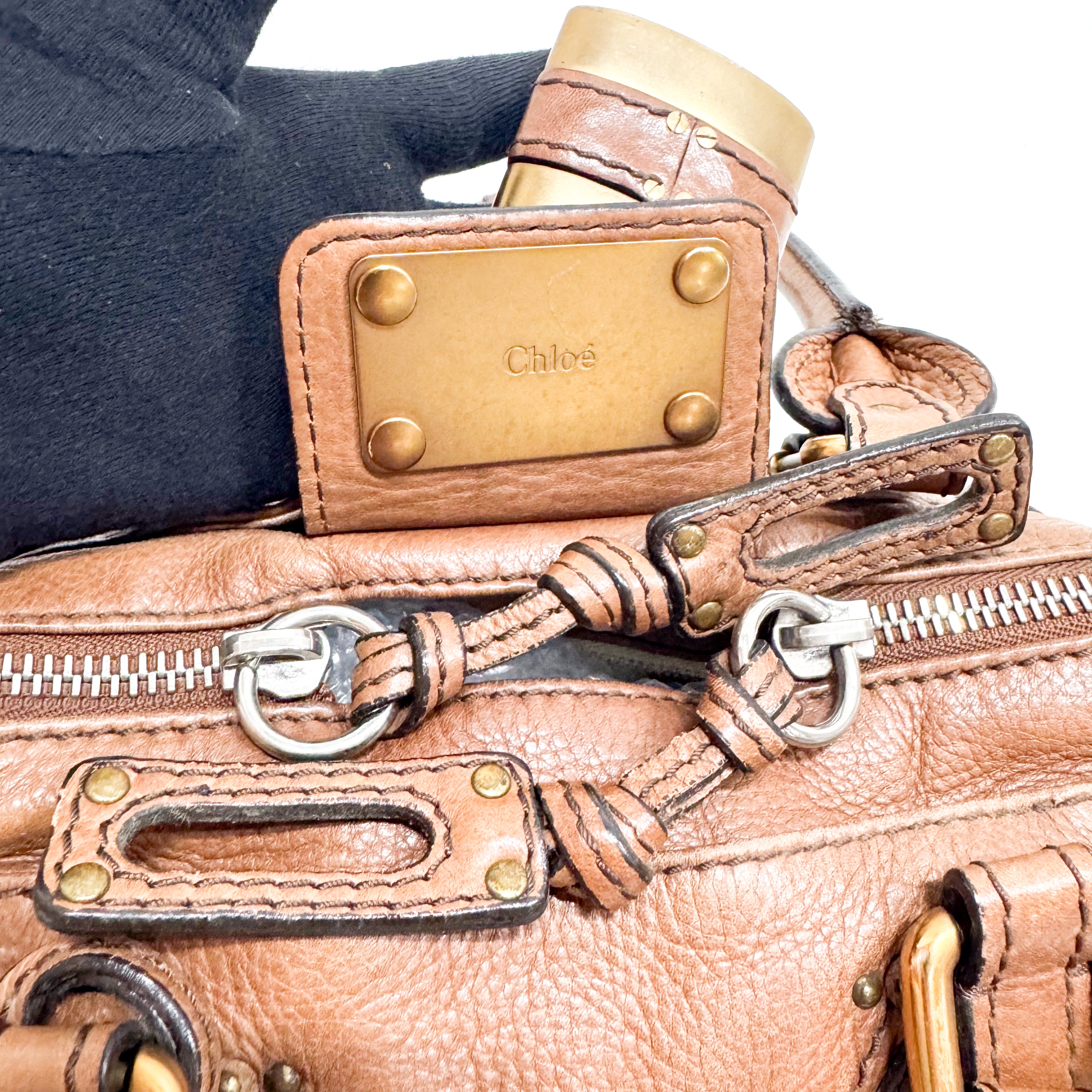 Paddington Small Brown Leather Shoulder Bag