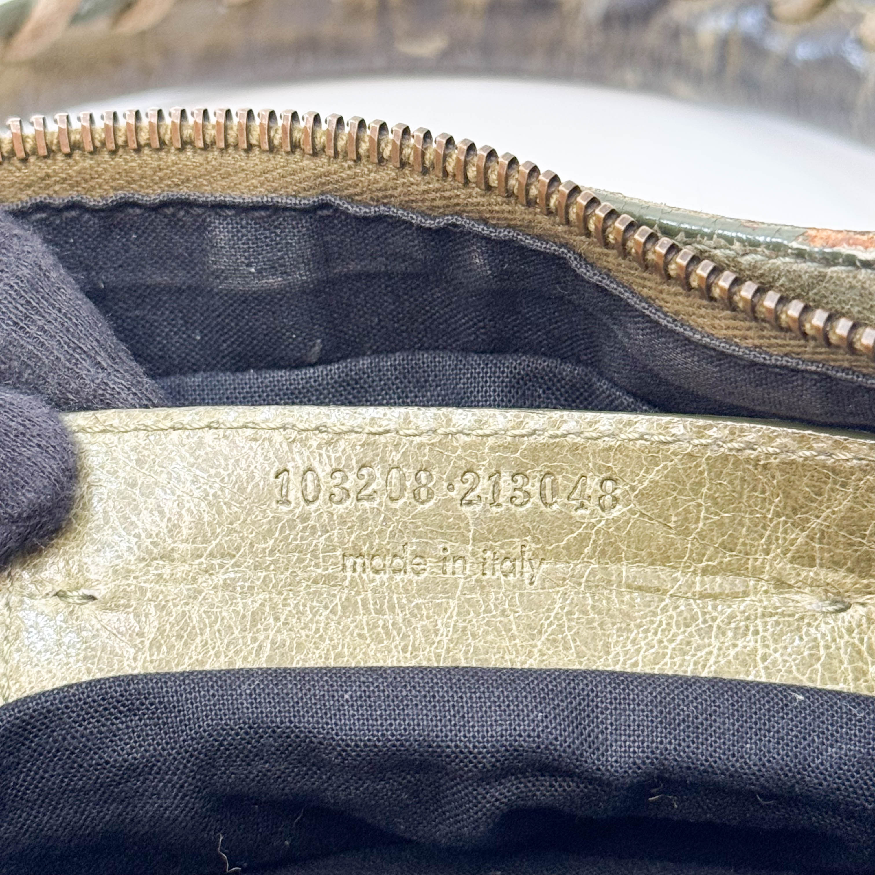 The First Green Leather Bag
