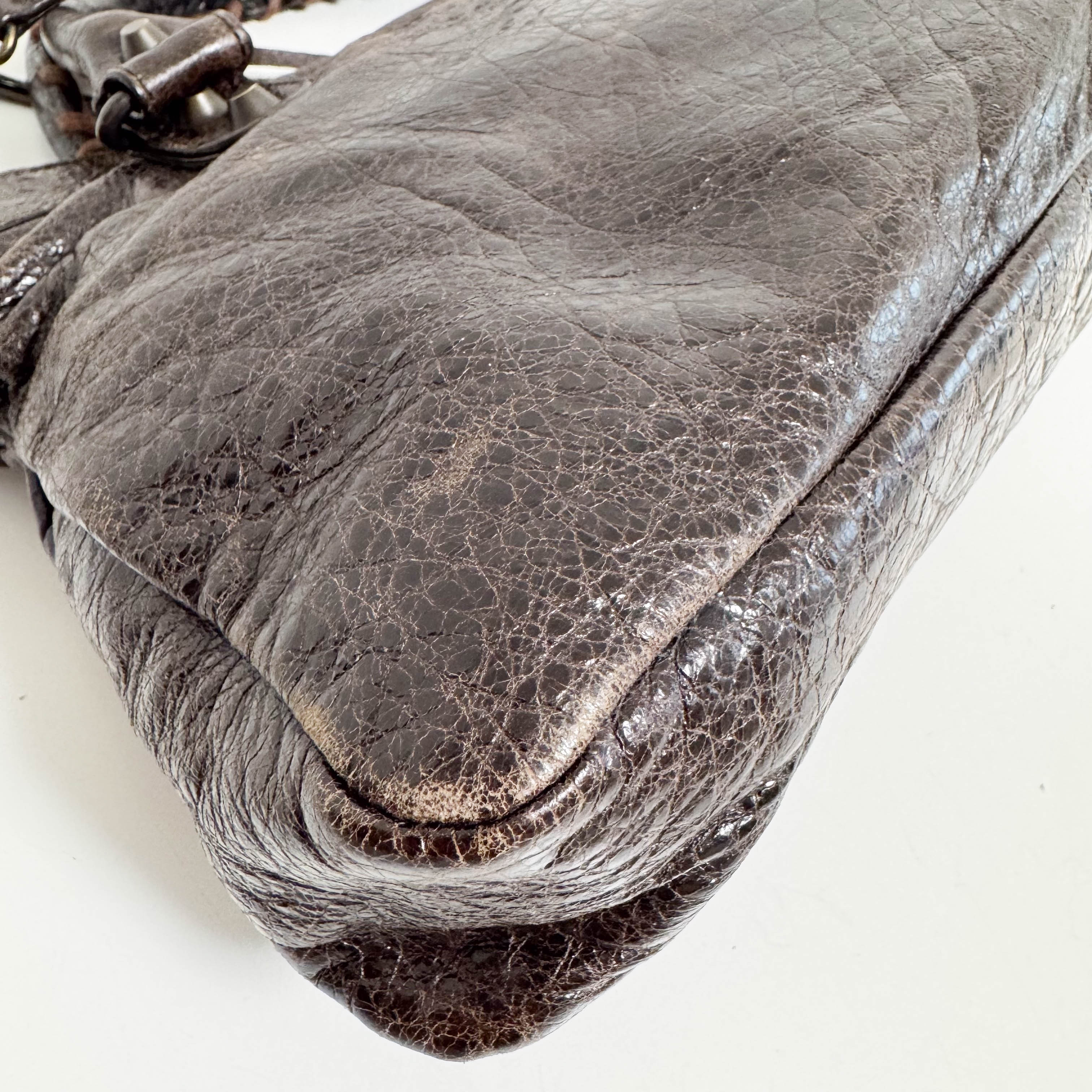 Mini City Brown Leather Handbag