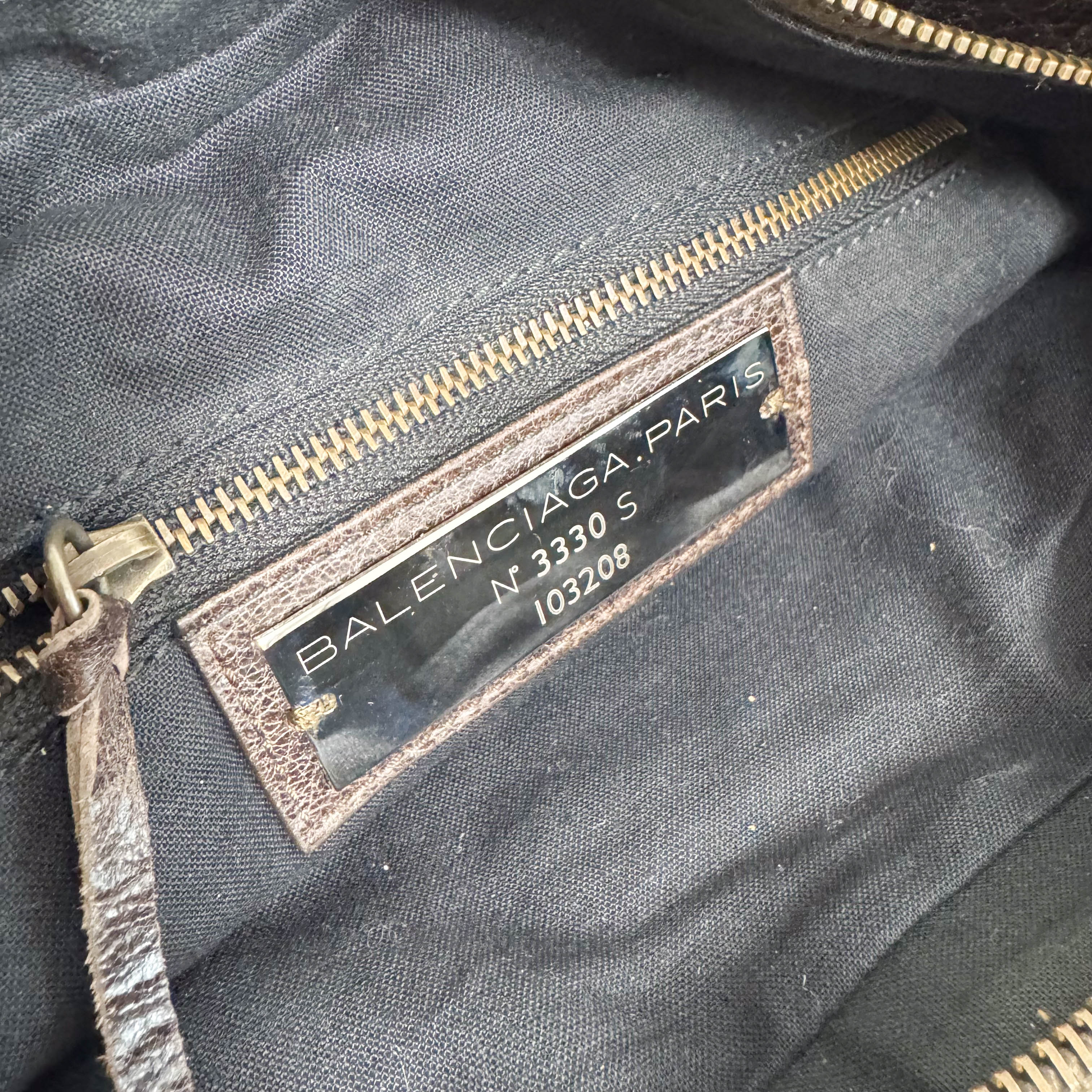 Mini City Brown Leather Handbag