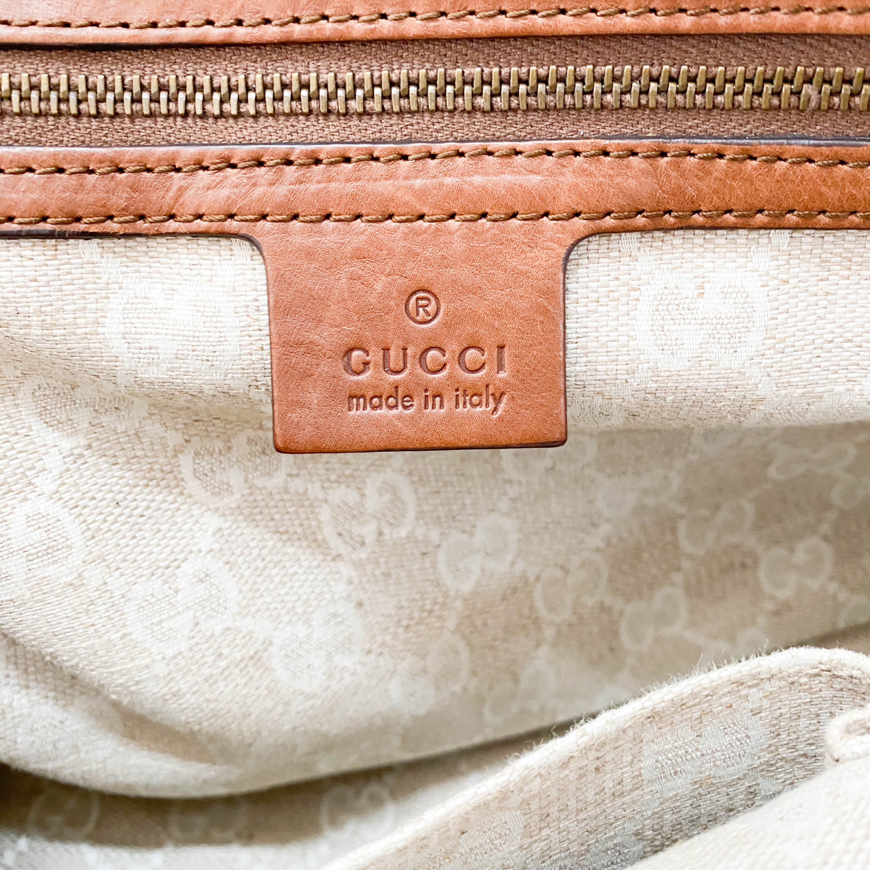 Stirrup Brown Leather Shoulder Bag