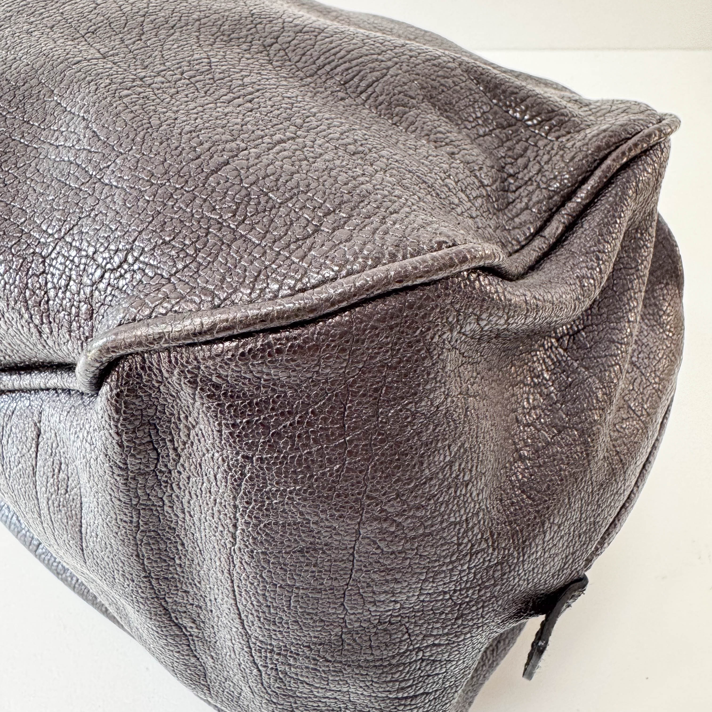 Black Leather Boston Bag