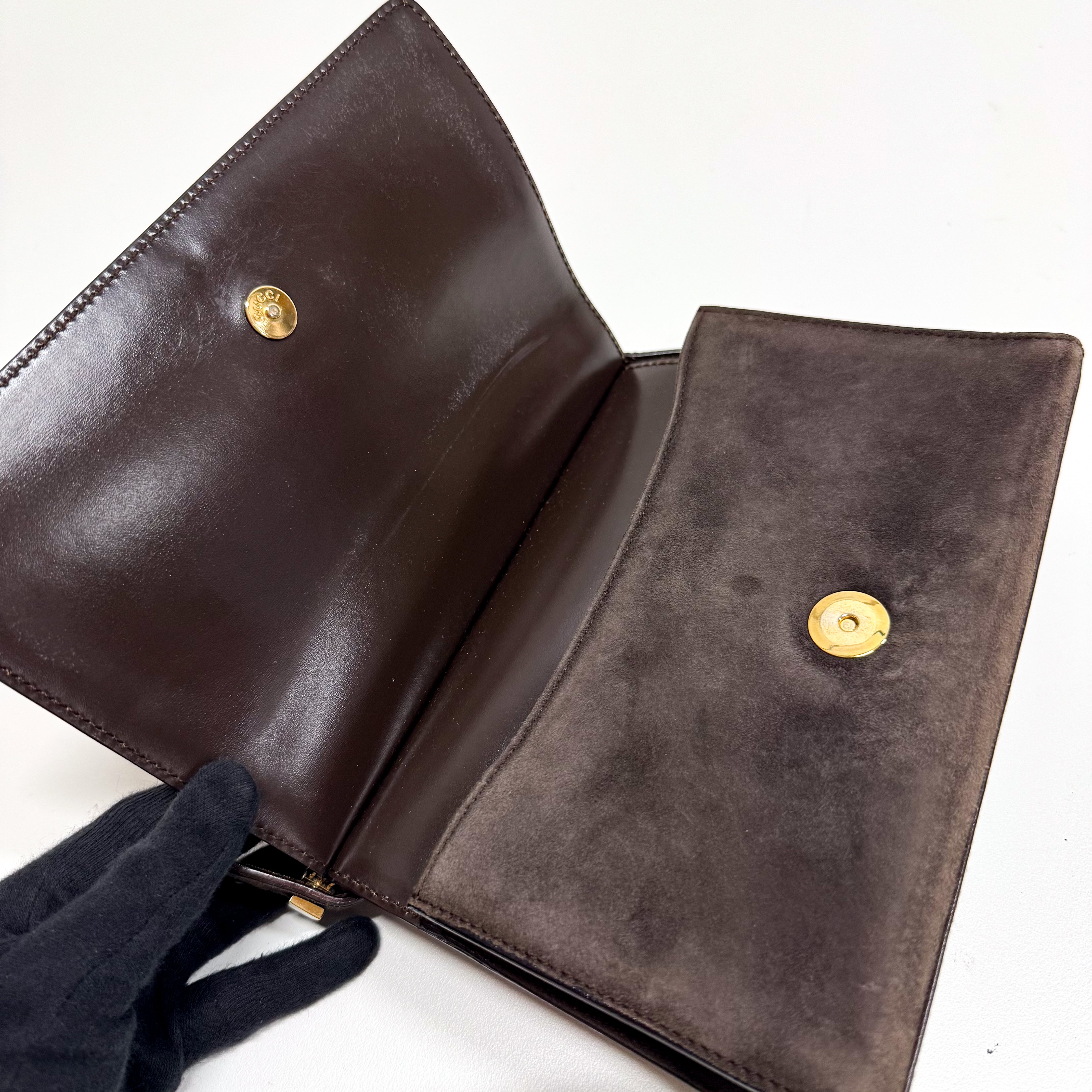 Small Brown Suede Shoulder Bag