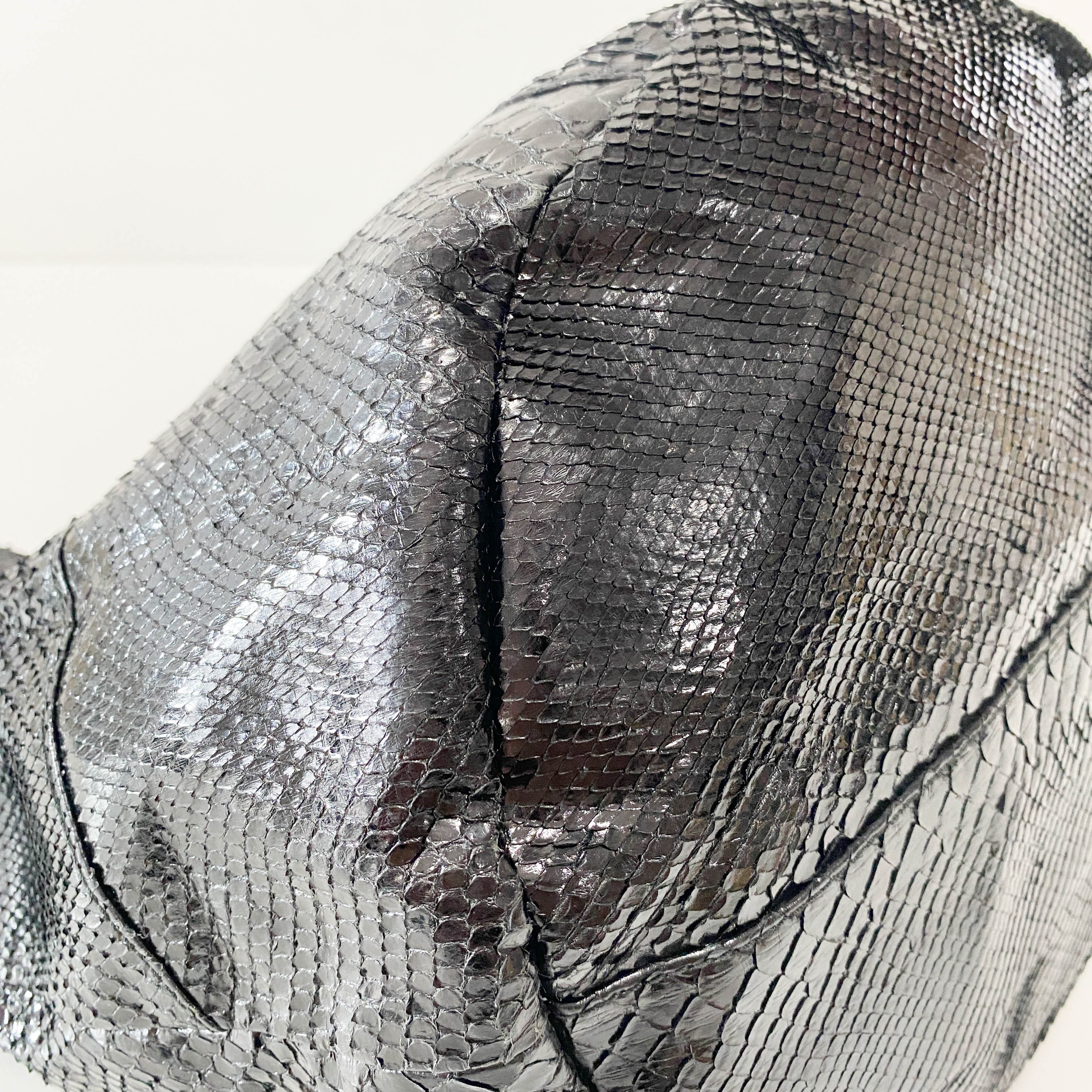 1996SS Tom Ford Era Bamboo Black Python Embossed Bag