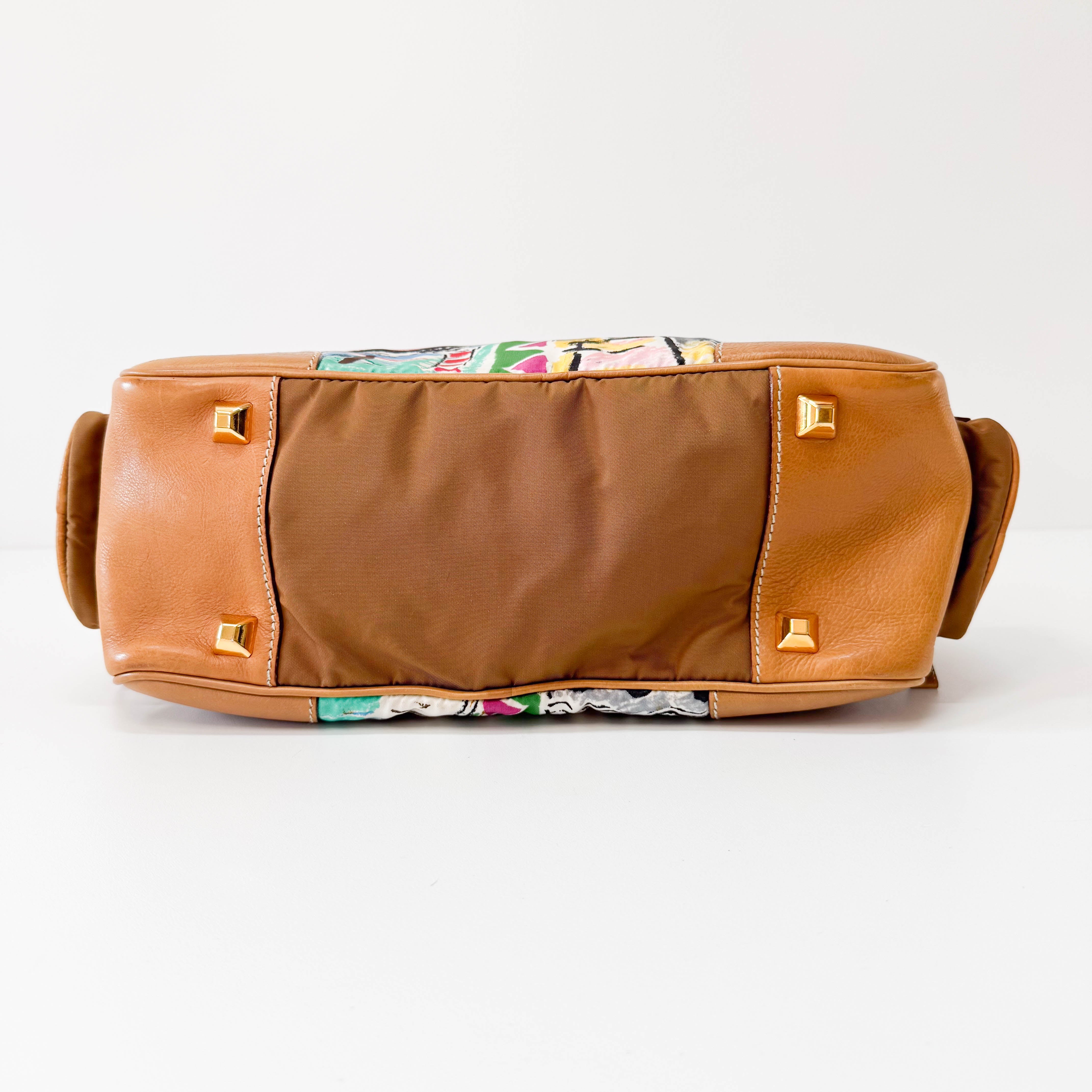 Nylon Horizontal Shoulder Bag