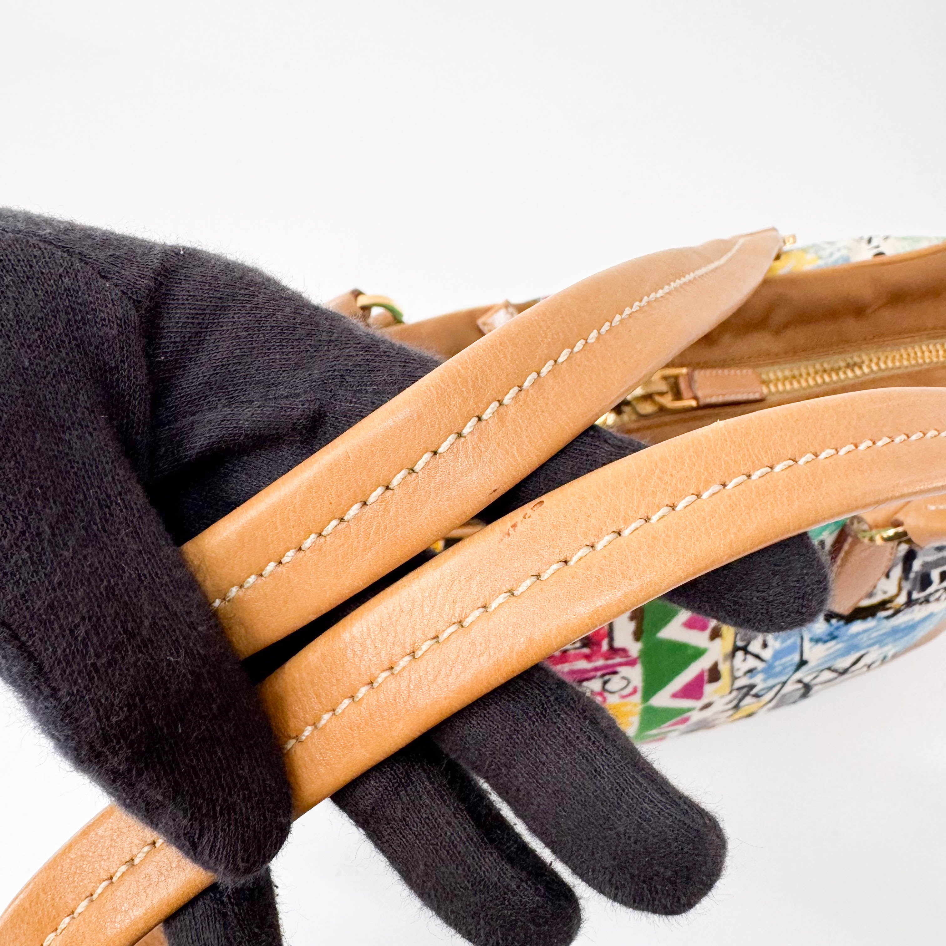 Nylon Horizontal Shoulder Bag