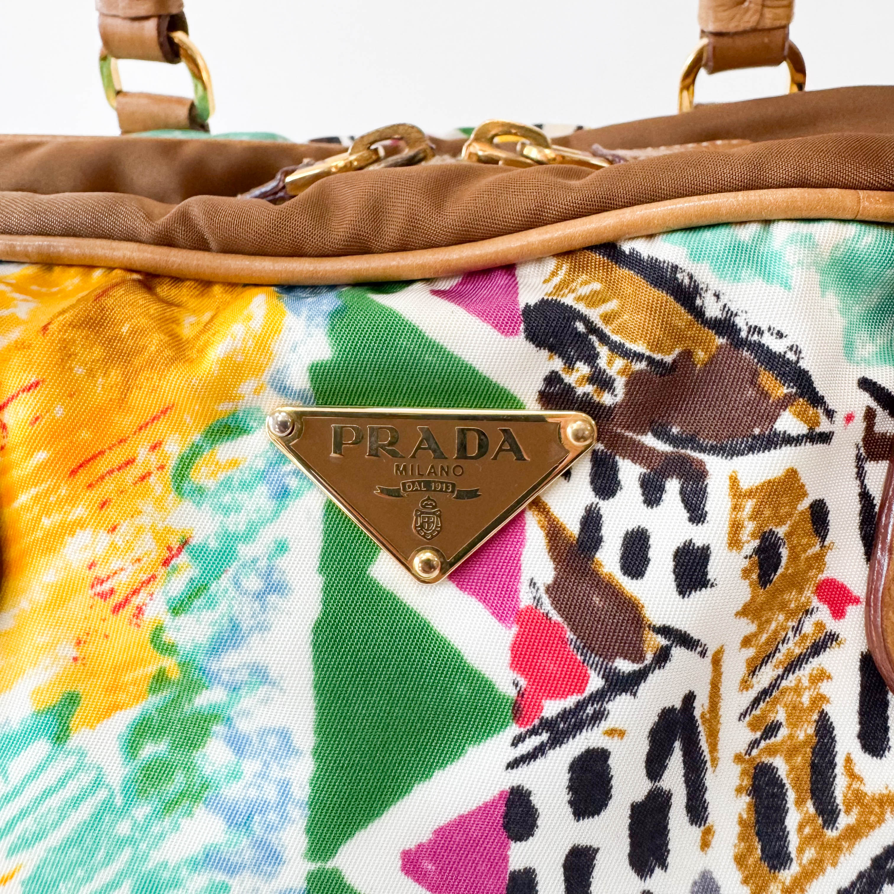 Nylon Horizontal Shoulder Bag