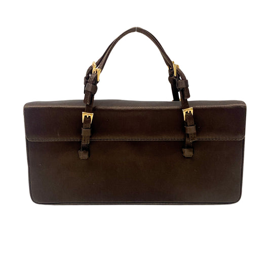 Satin Brown Handbag