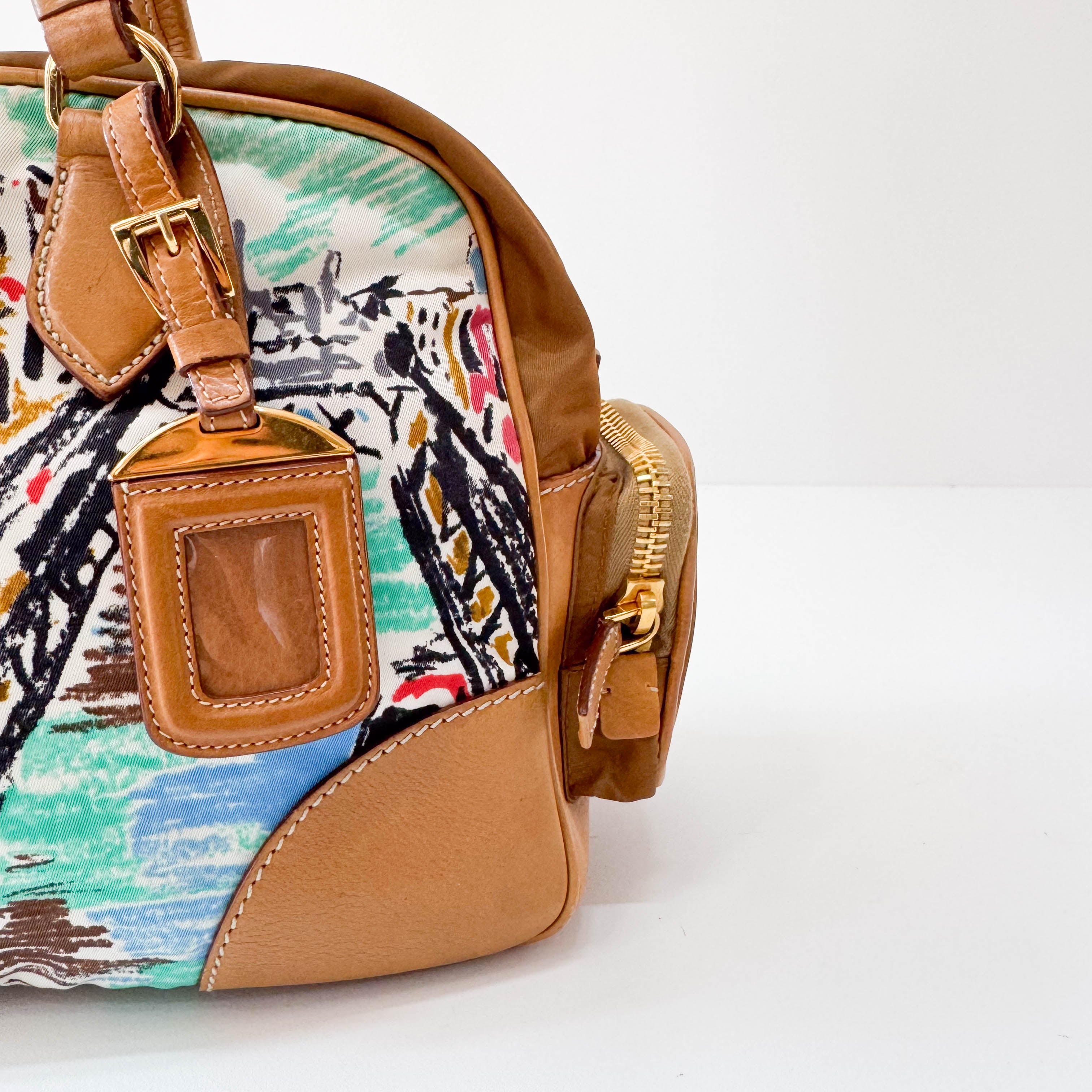 Nylon Horizontal Shoulder Bag