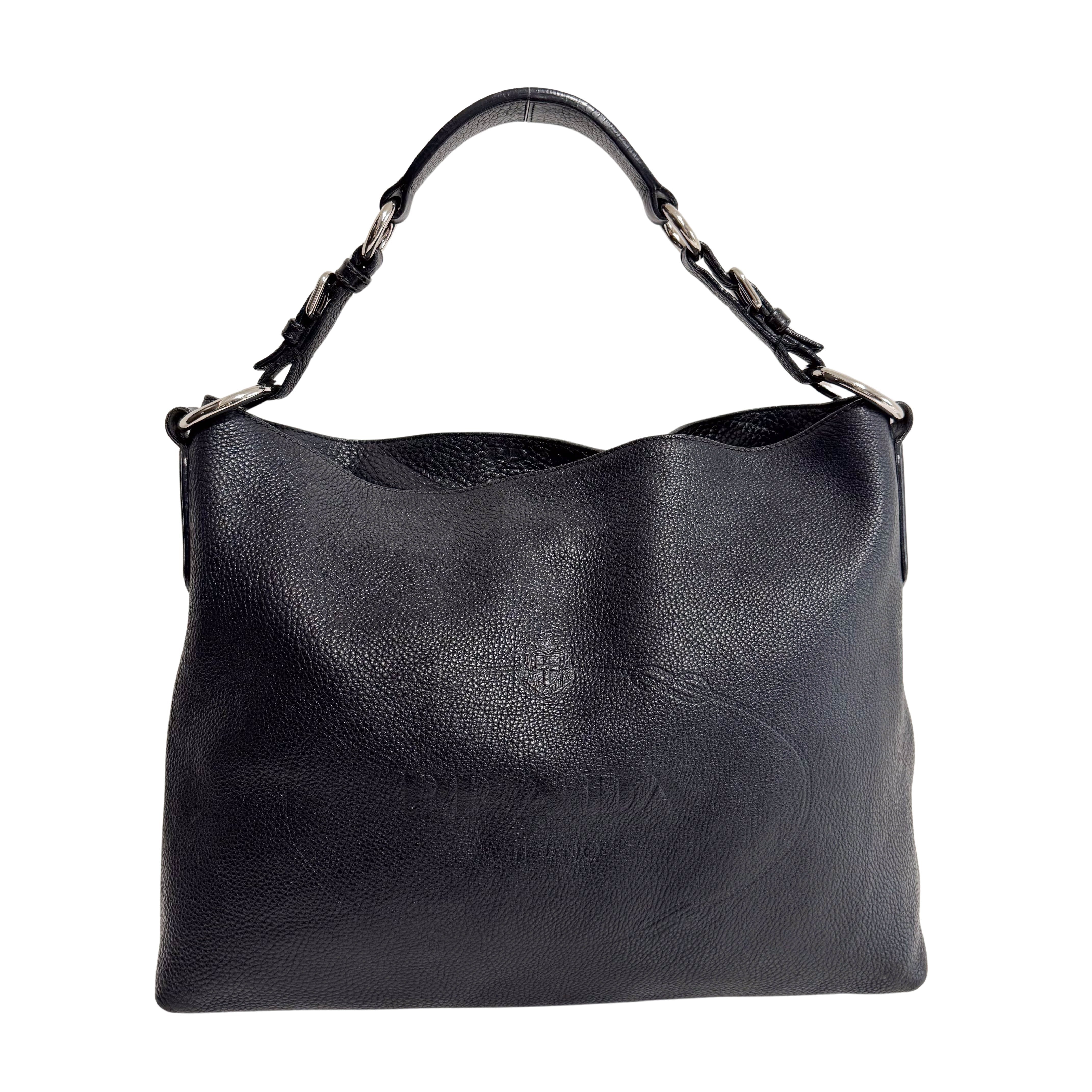 Leather Black Shoulder Bag