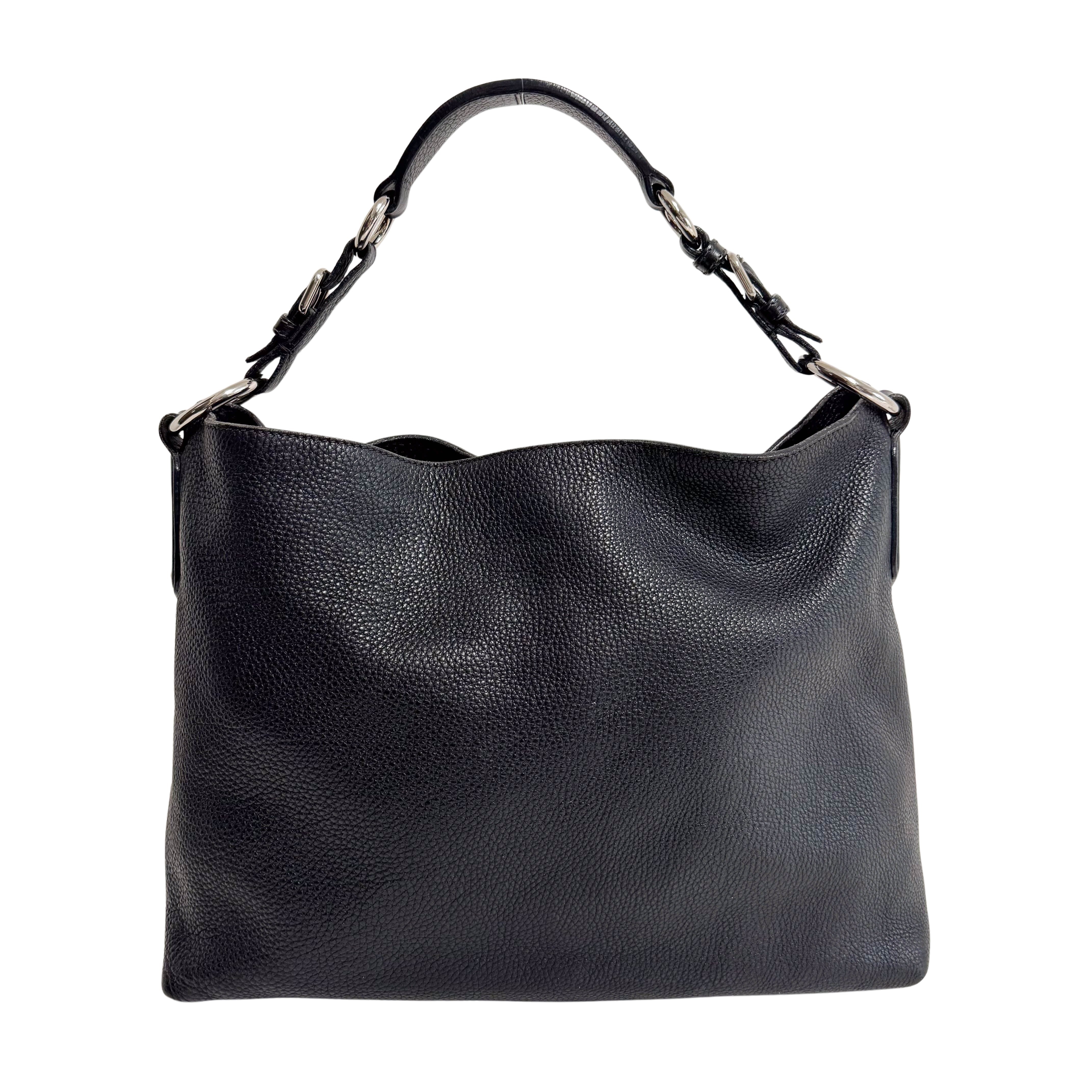 Leather Black Shoulder Bag