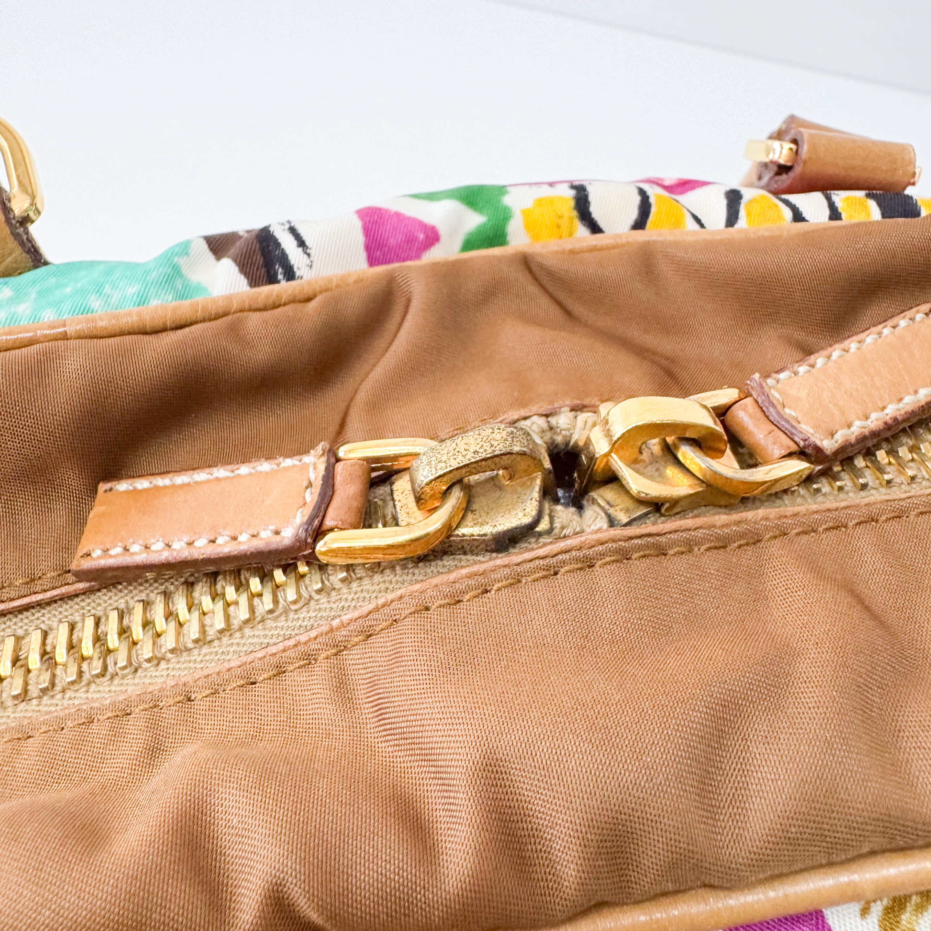 Nylon Horizontal Shoulder Bag