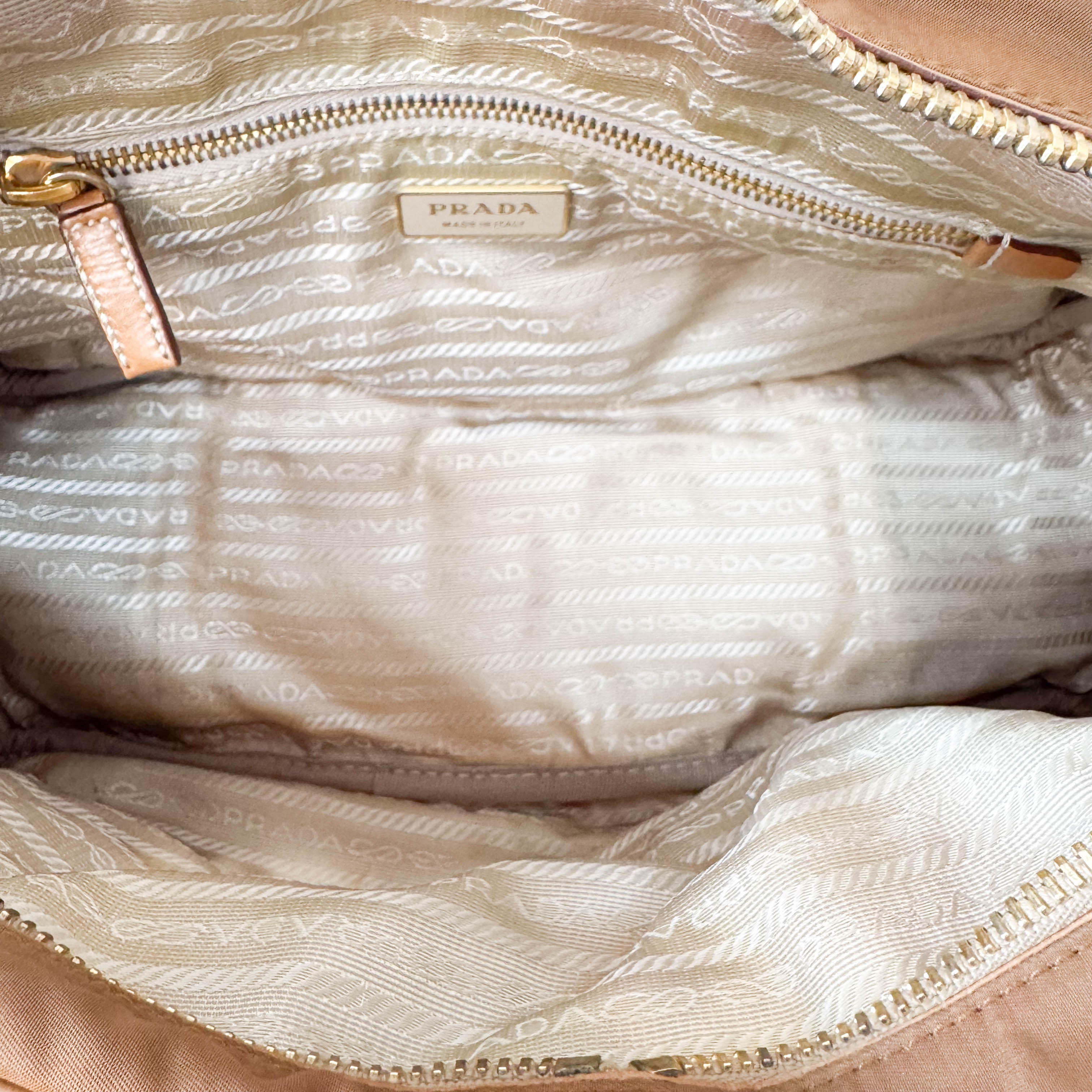 Nylon Horizontal Shoulder Bag