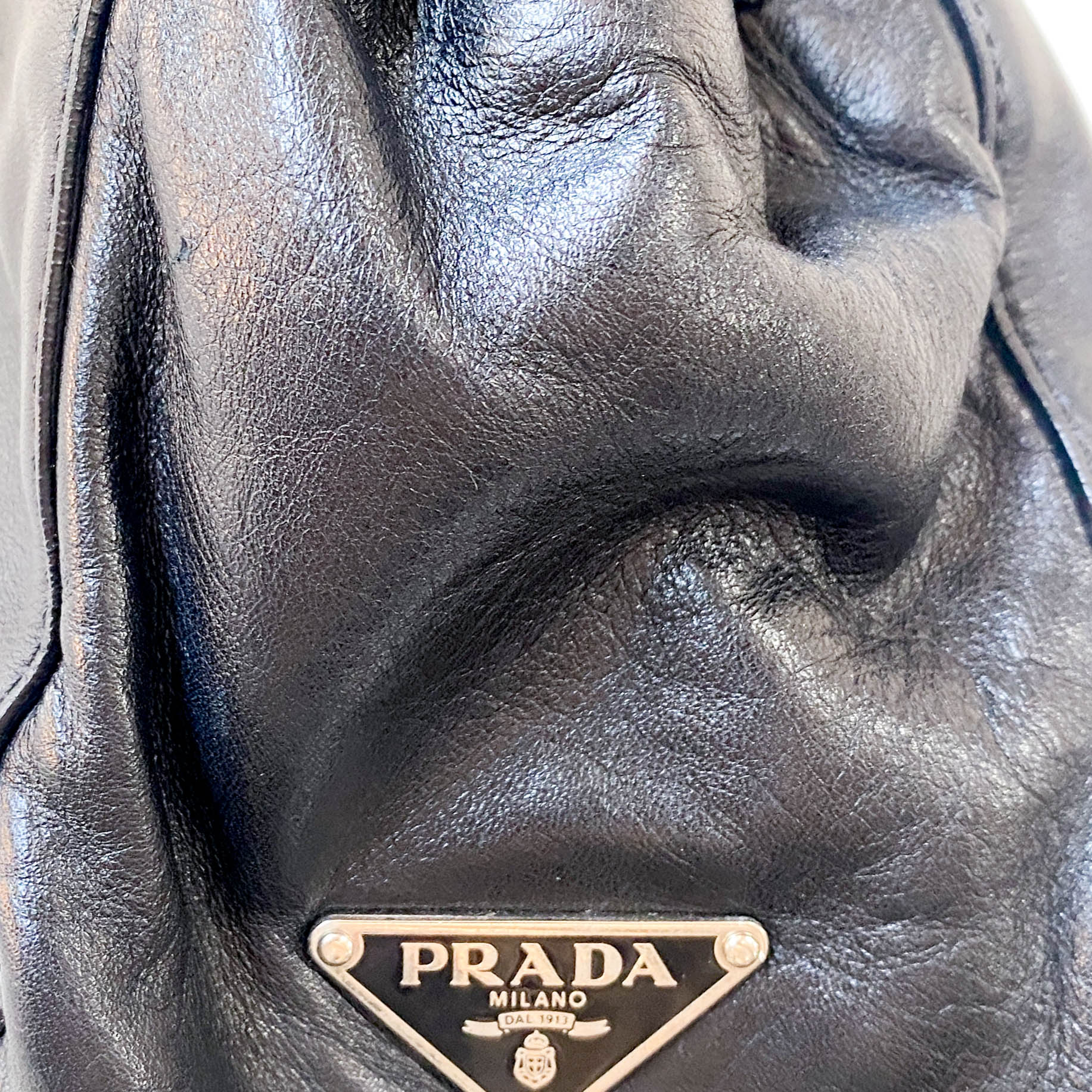 Black Leather Shoulder Bag