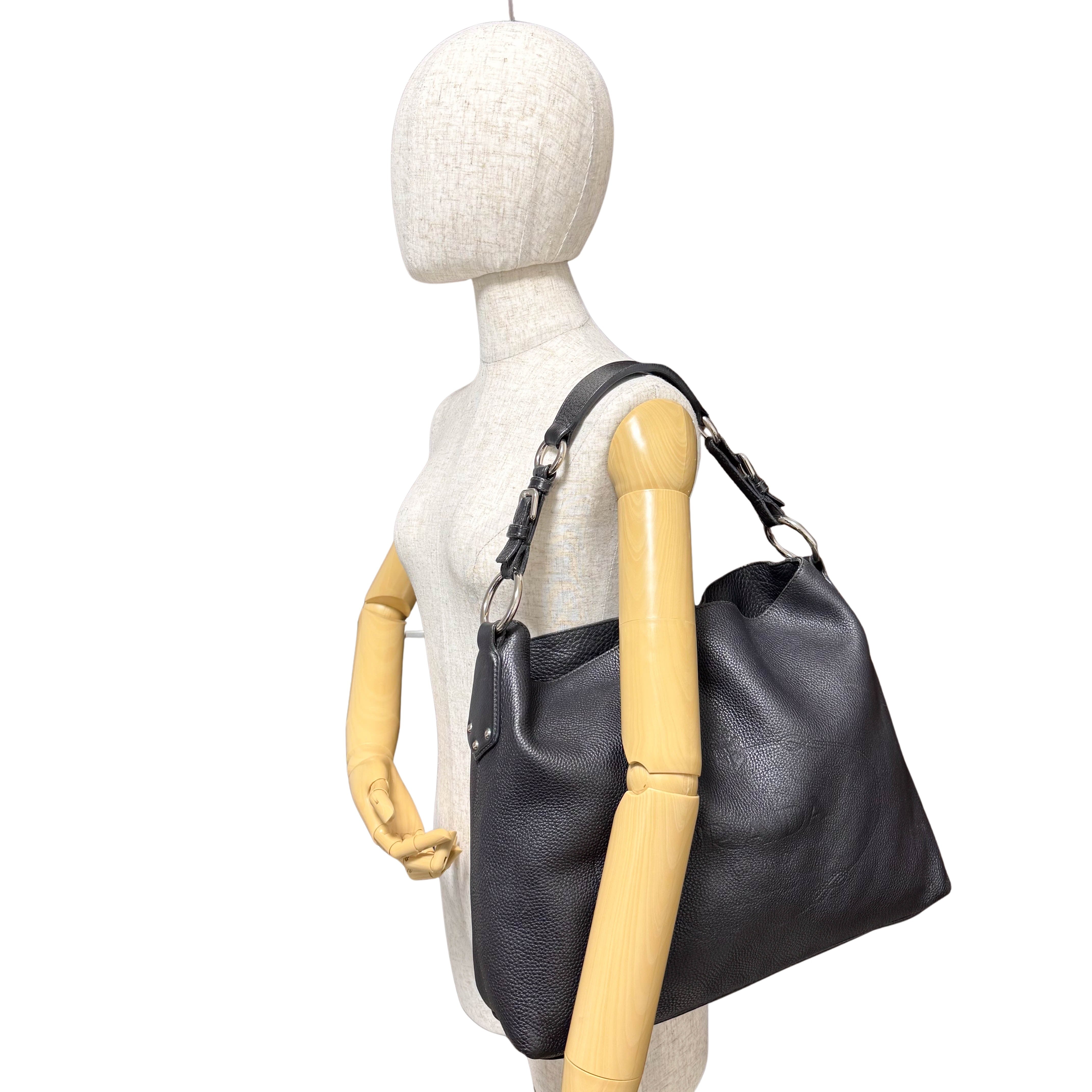 Leather Black Shoulder Bag