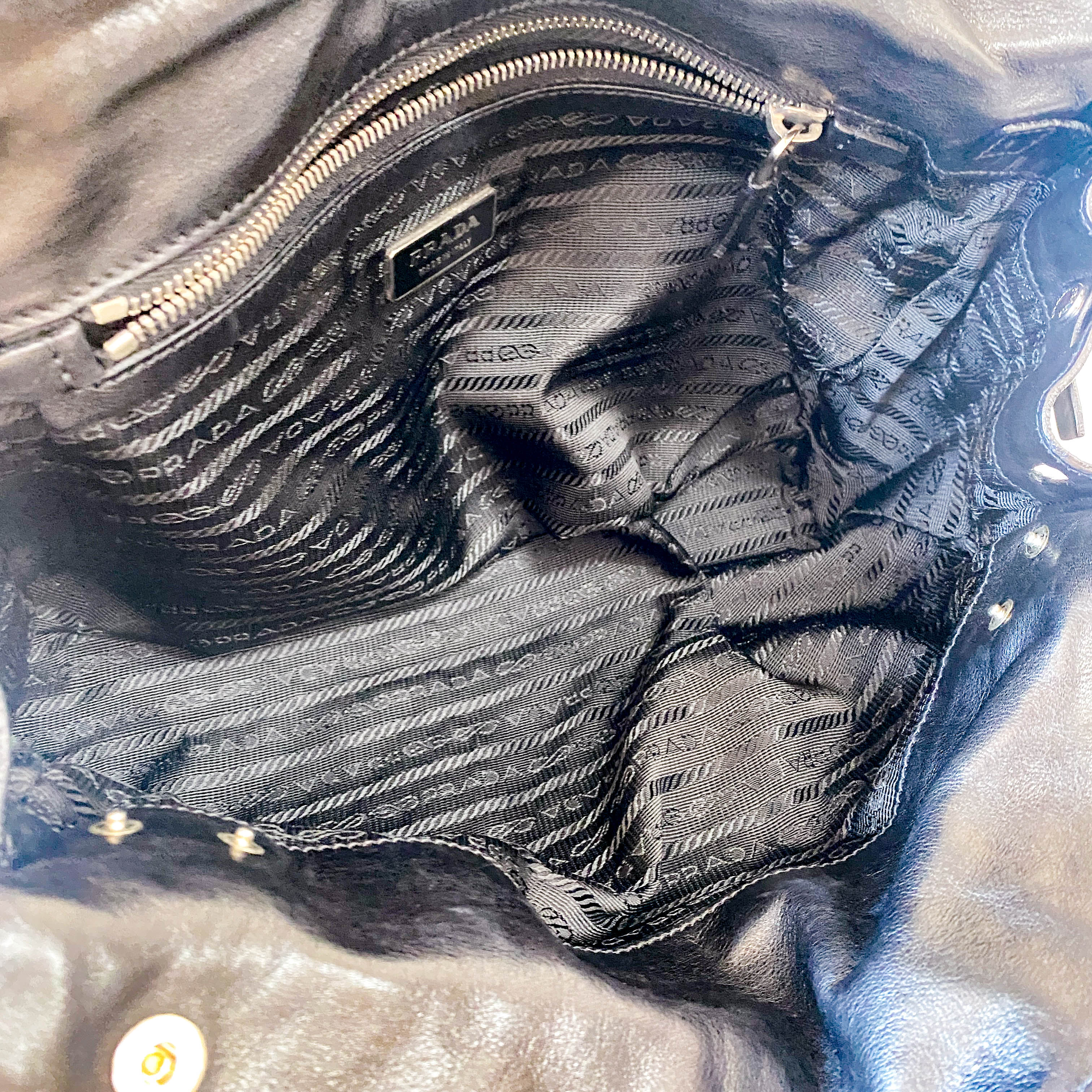 Black Leather Shoulder Bag