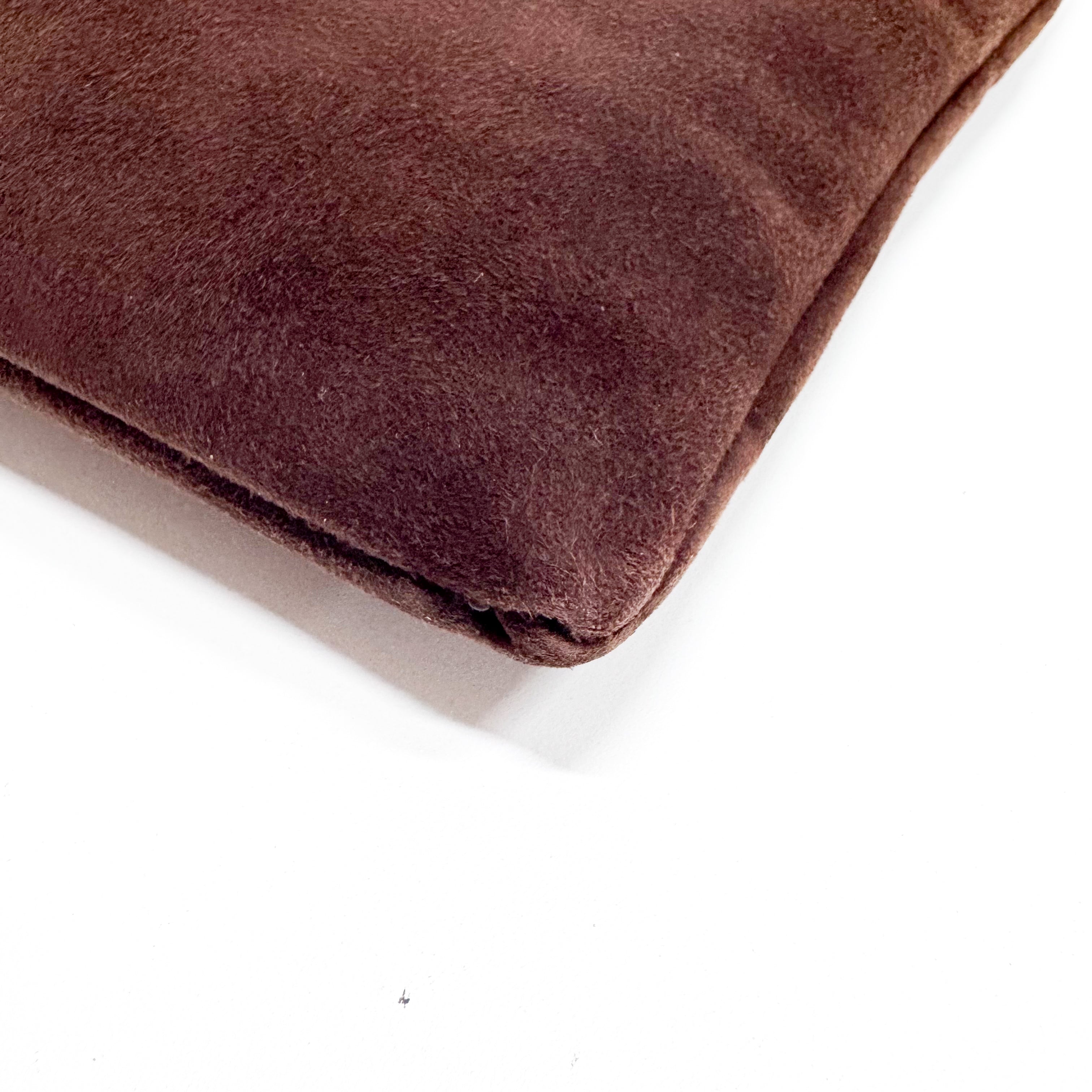 Medium Suede Brown Tote Bag