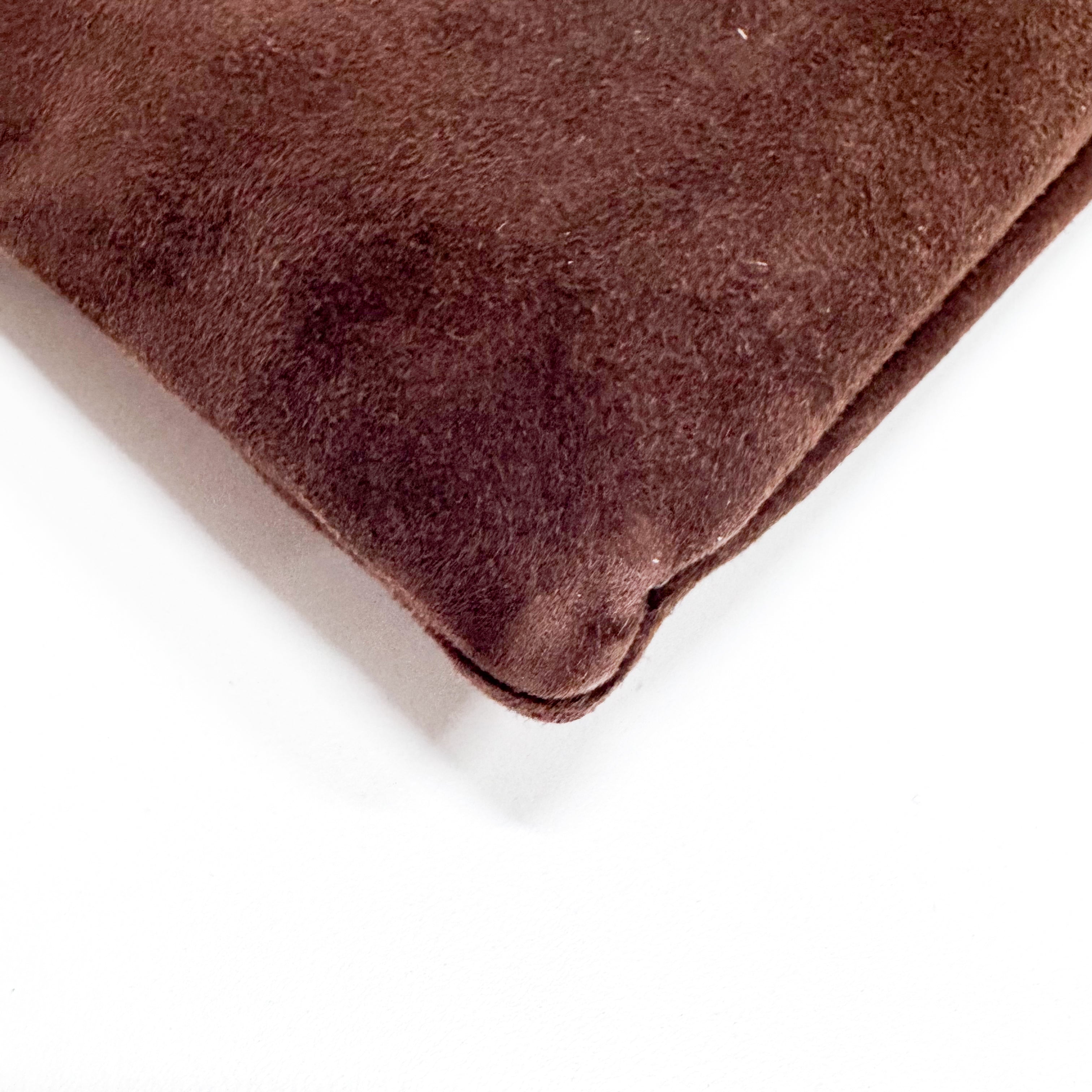 Medium Suede Brown Tote Bag