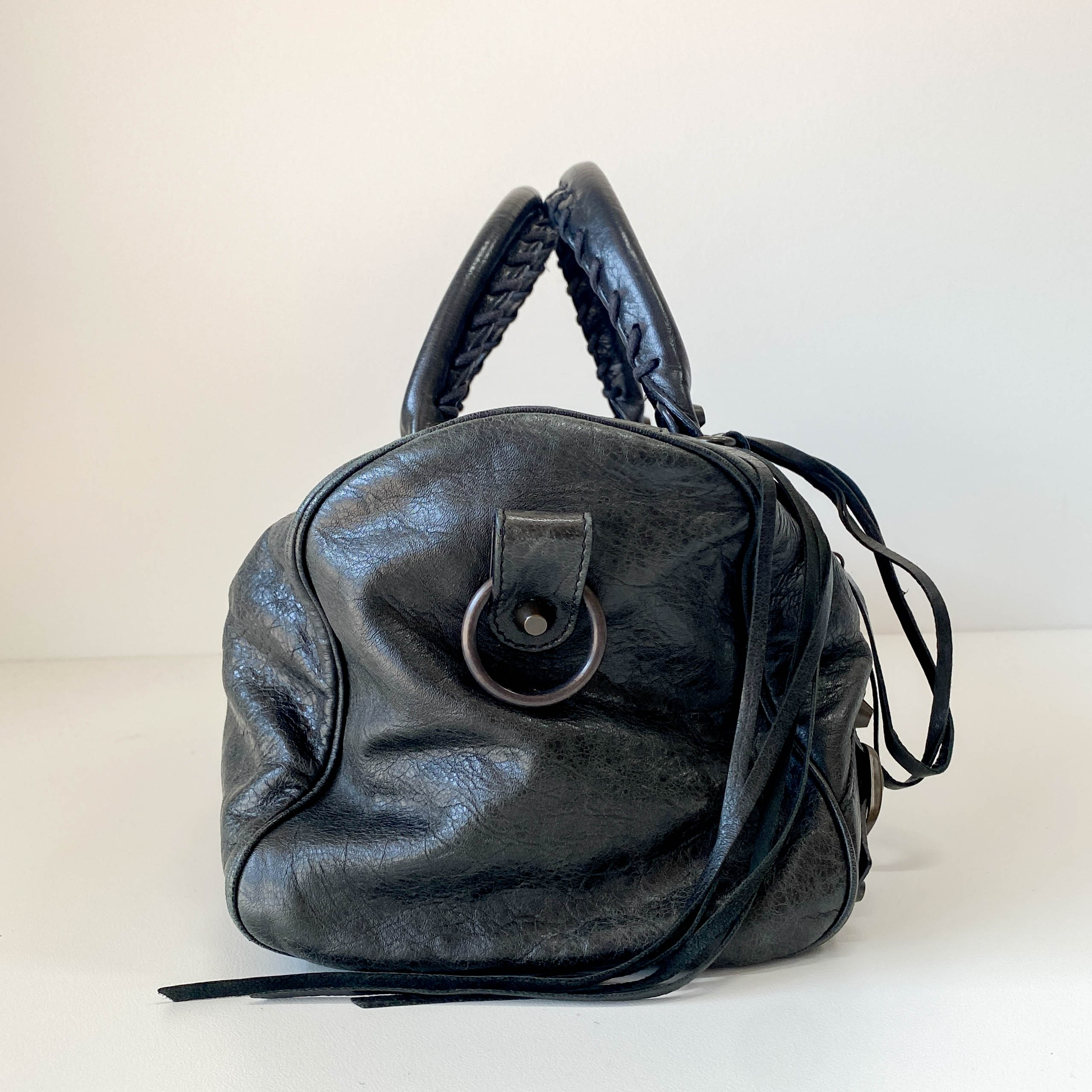 Black Leather The First Shoulder Bag