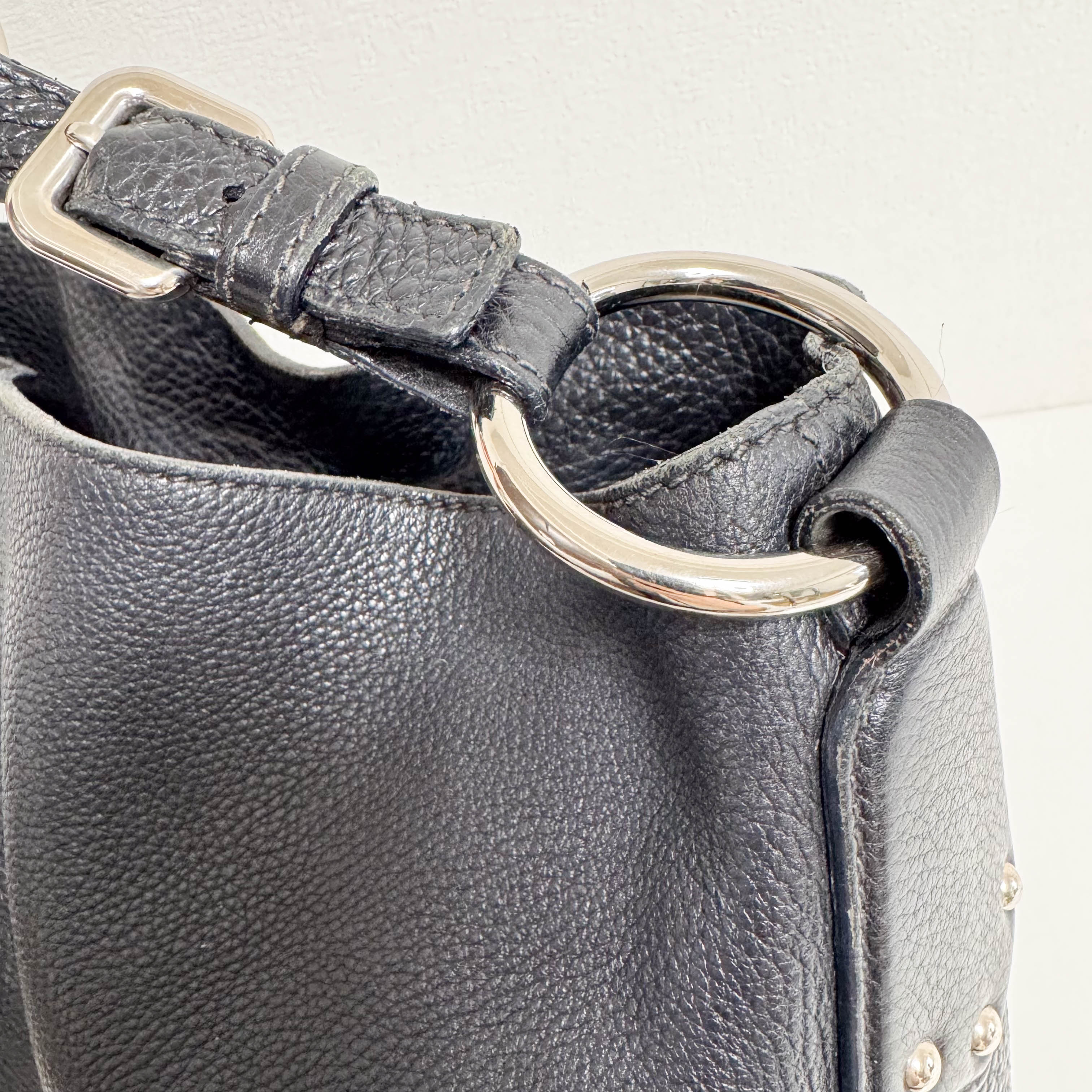 Leather Black Shoulder Bag