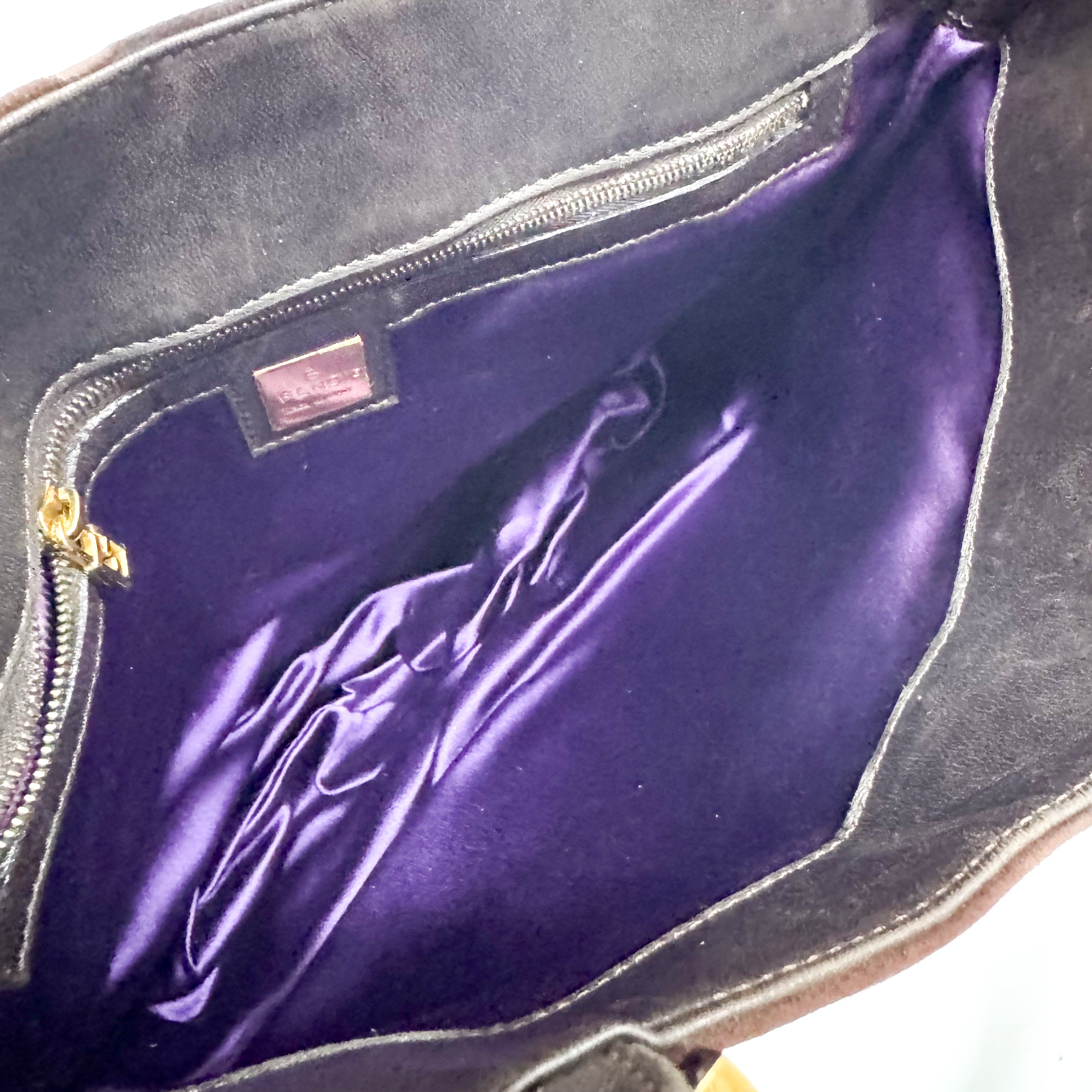 Medium Suede Brown Tote Bag