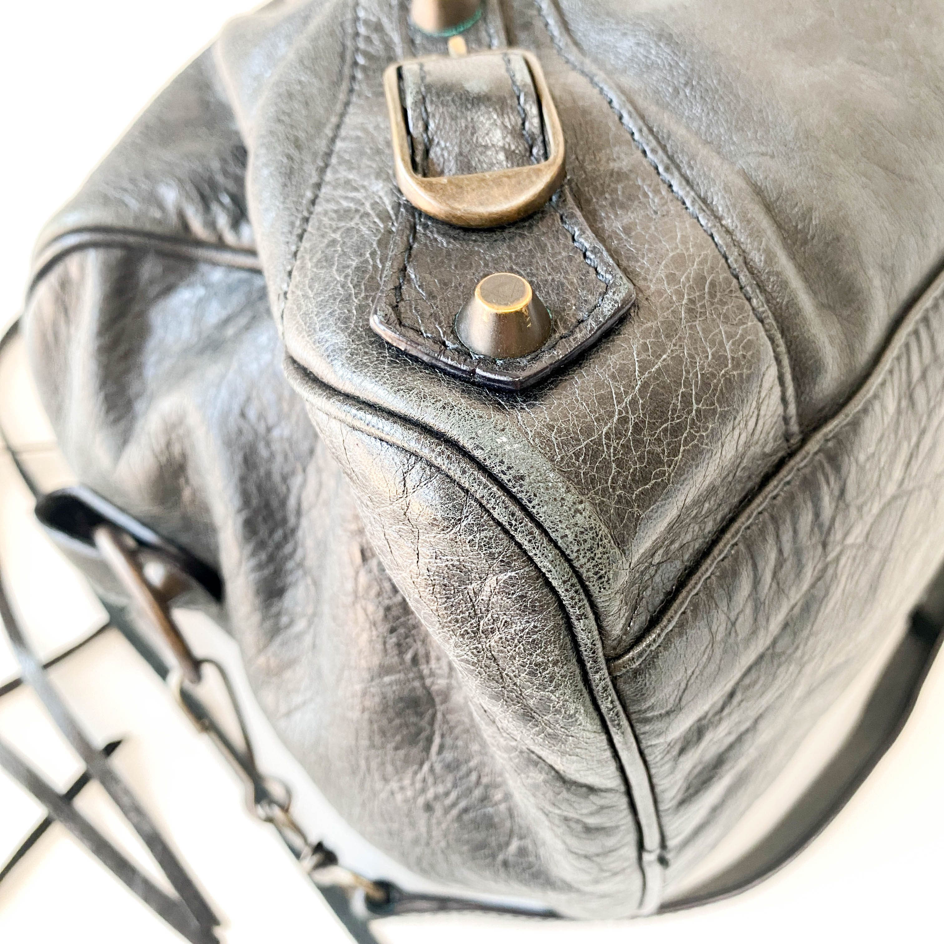 Black Leather The First Shoulder Bag