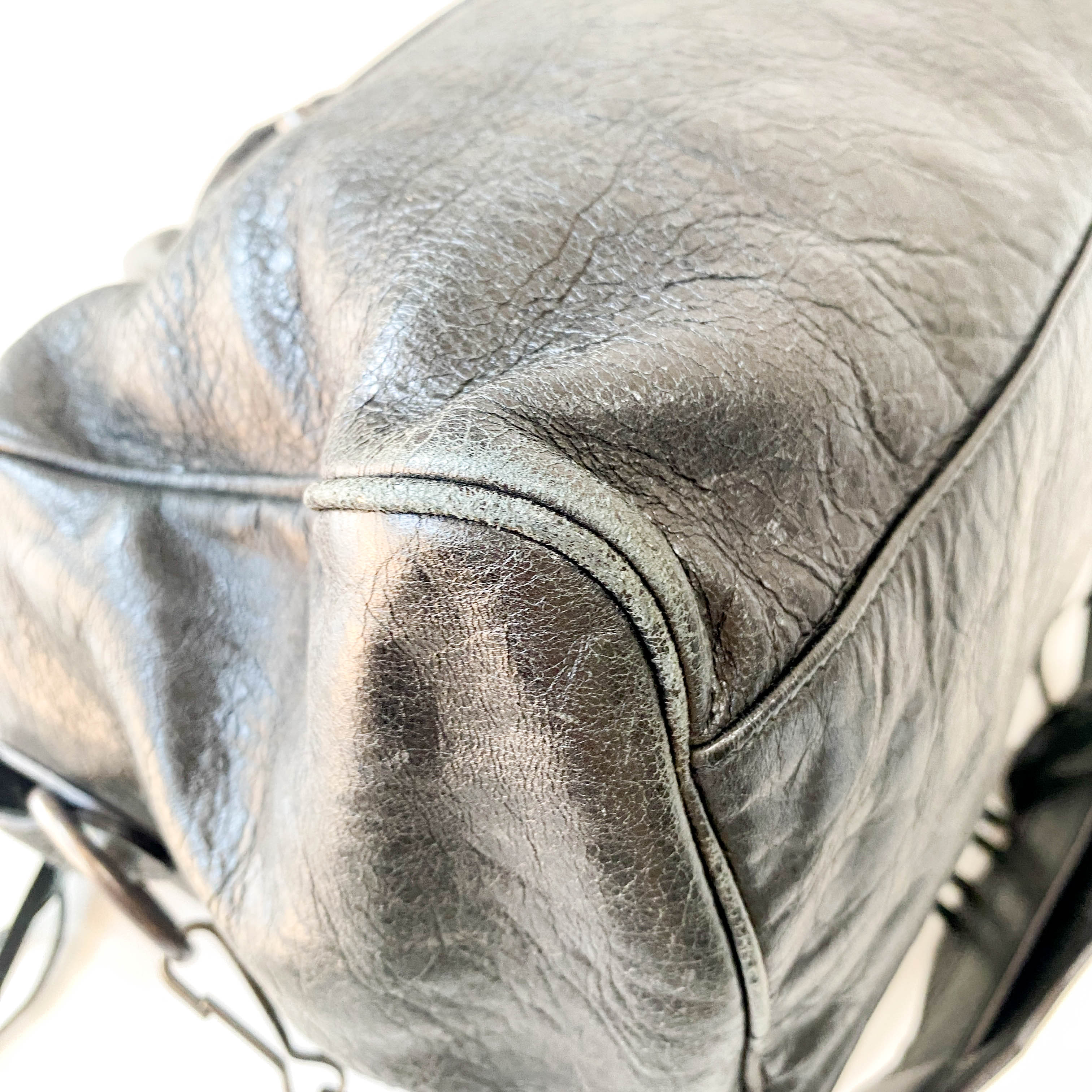 Black Leather The First Shoulder Bag