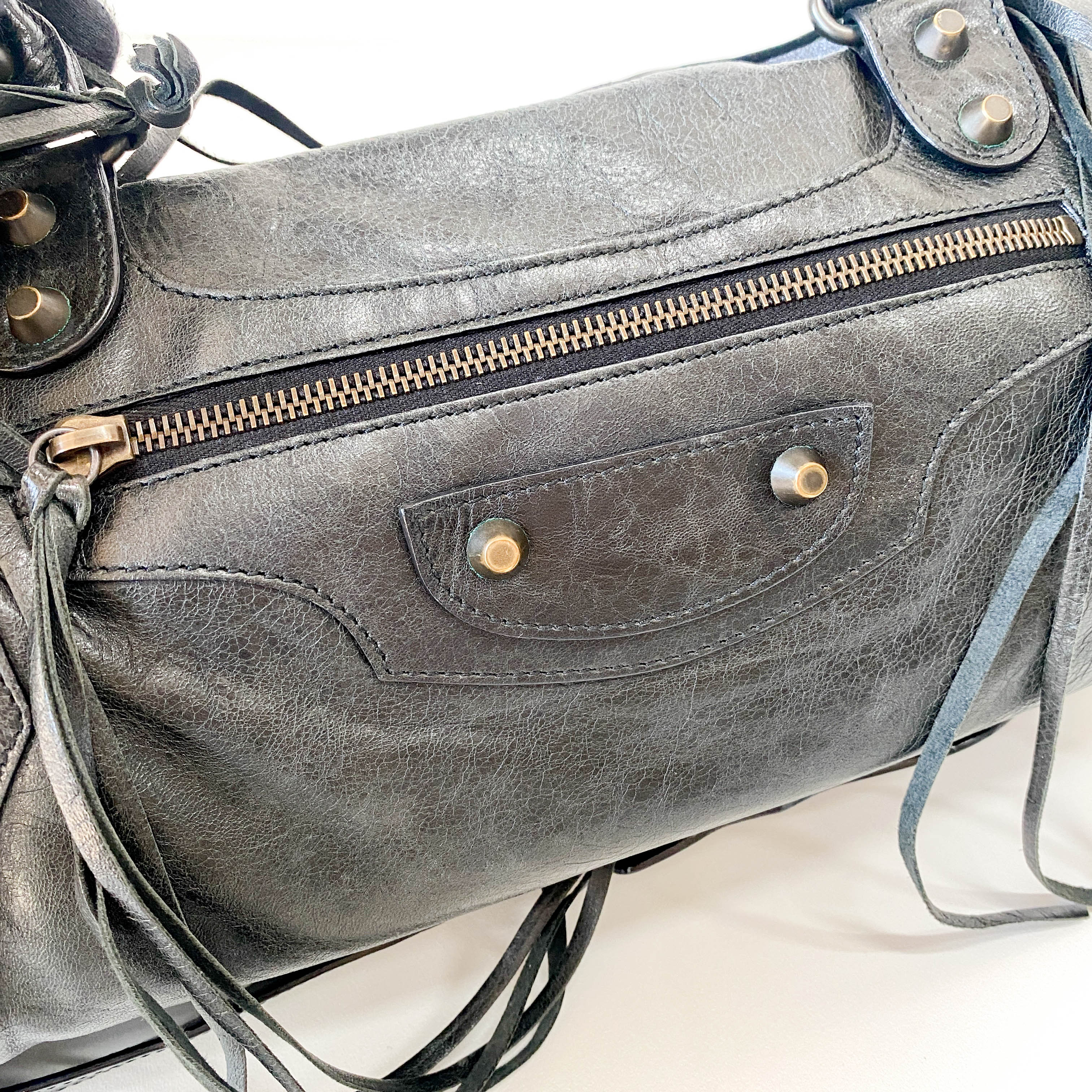 Black Leather The First Shoulder Bag