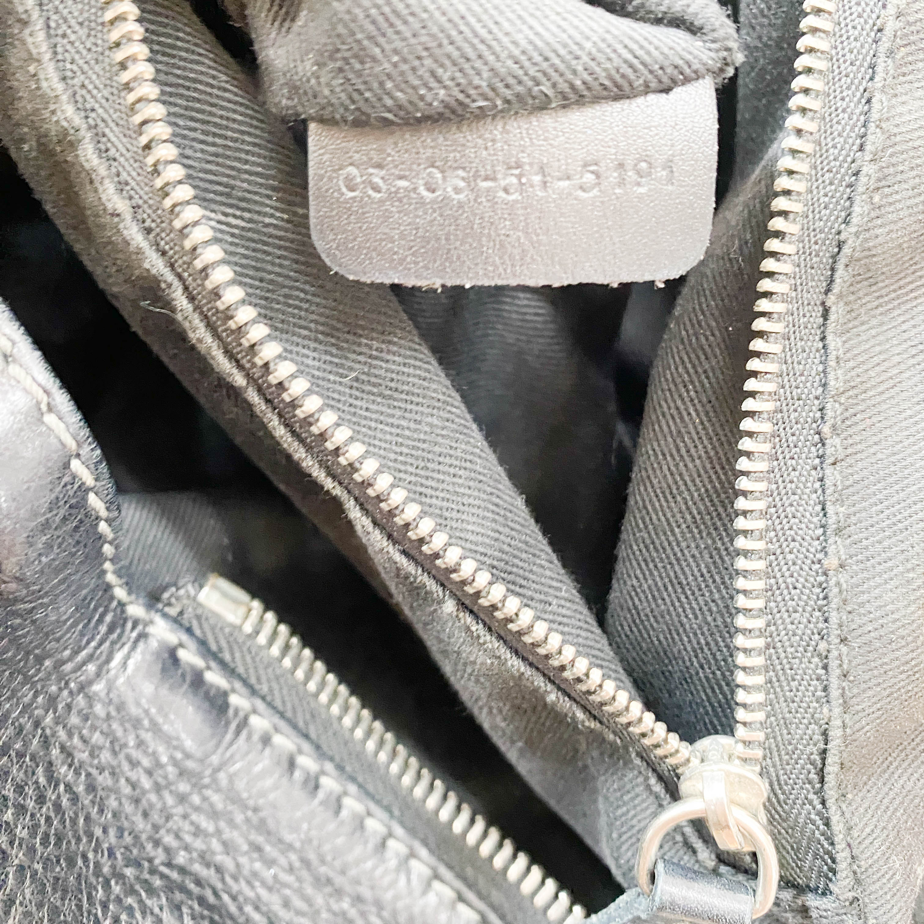 Paddington Black Leather Shoulder Bag