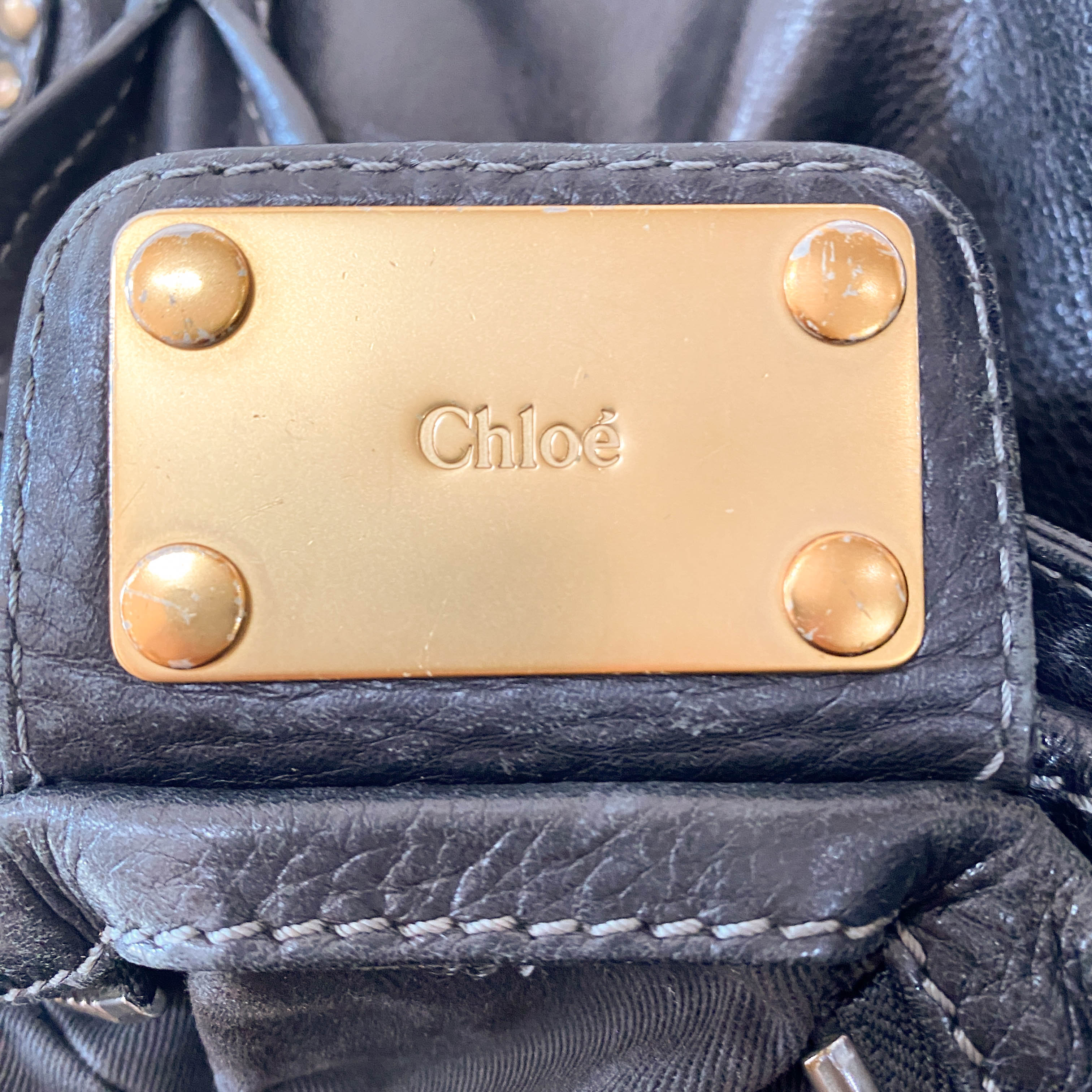 Paddington Black Leather Shoulder Bag