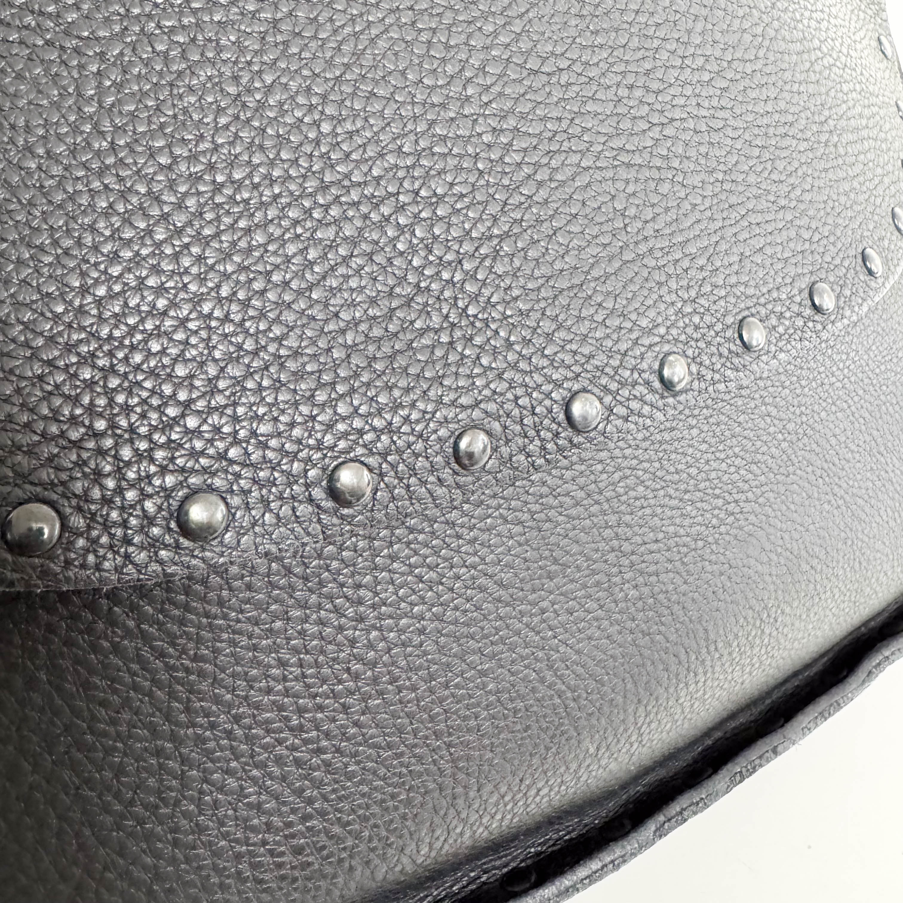 Archive Black Leather Shoulder Bag