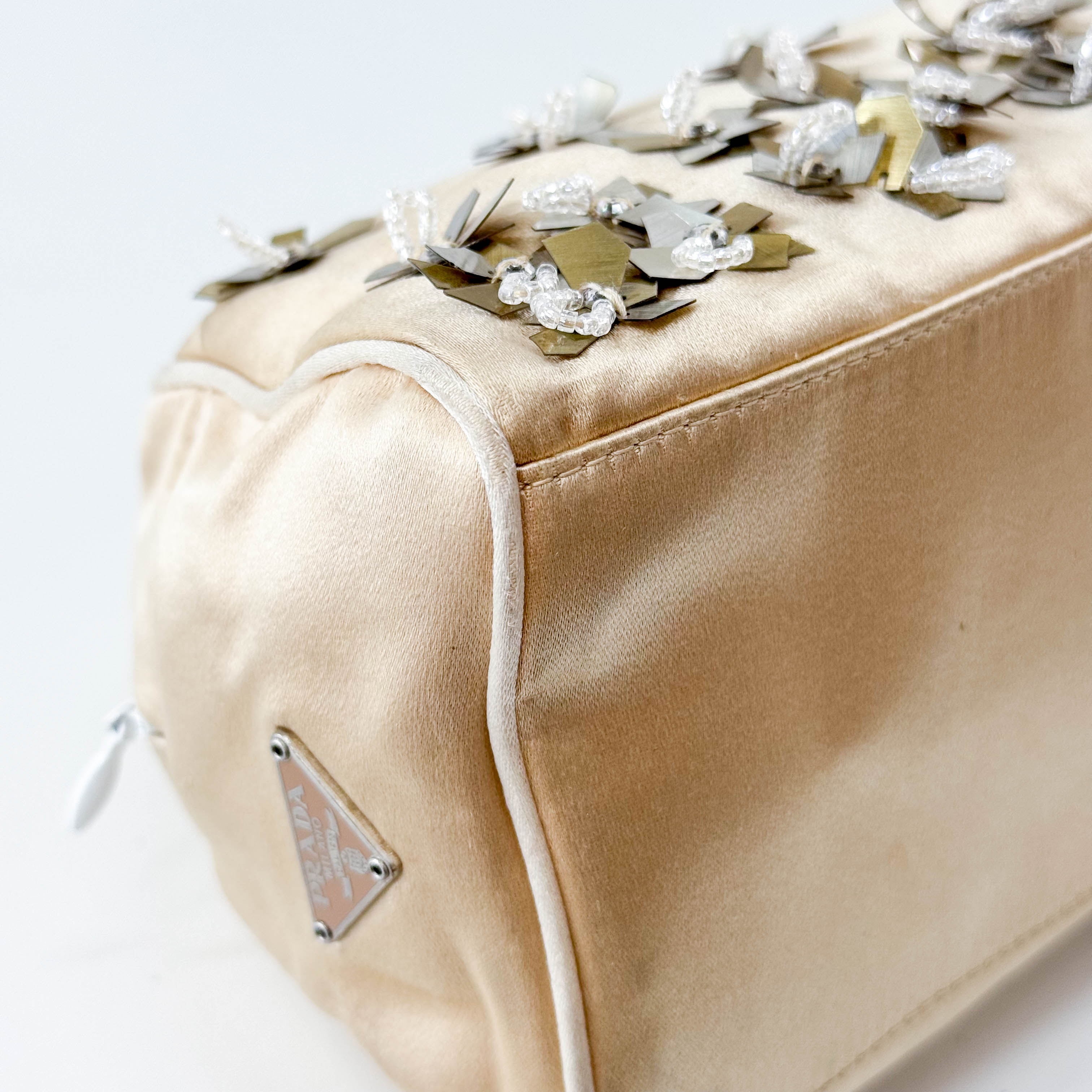 Archive Gold Satin Hand Bag