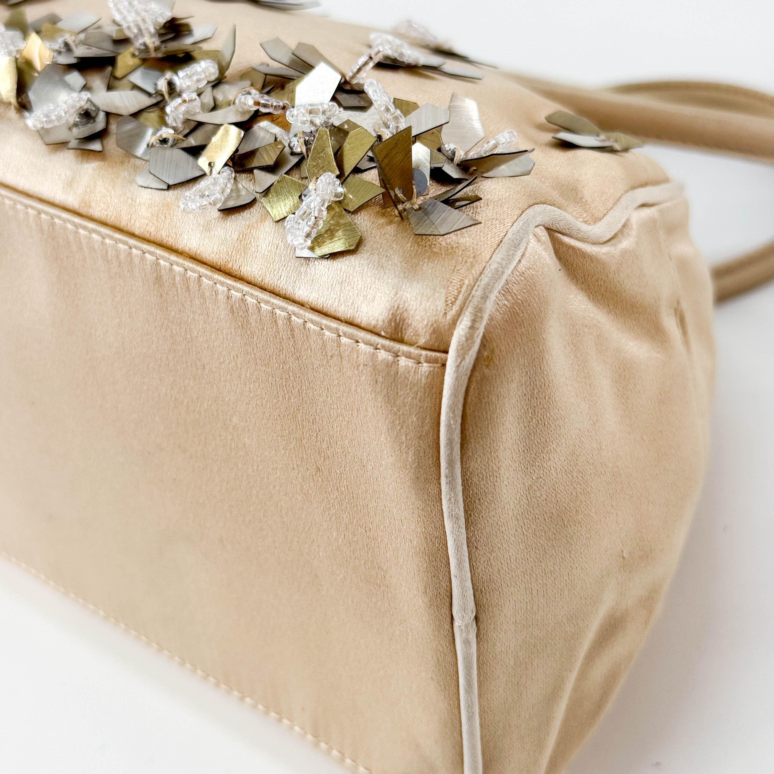 Archive Gold Satin Hand Bag
