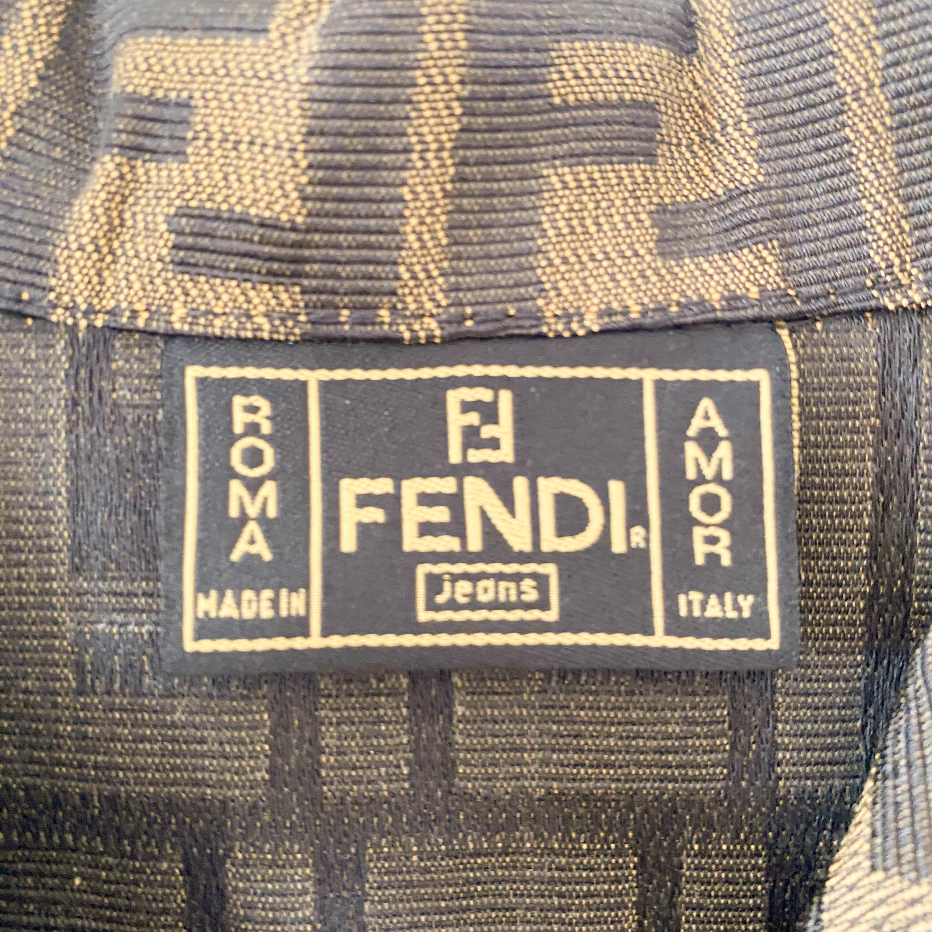 Vintage Brown Zucca Vest SIZE 42