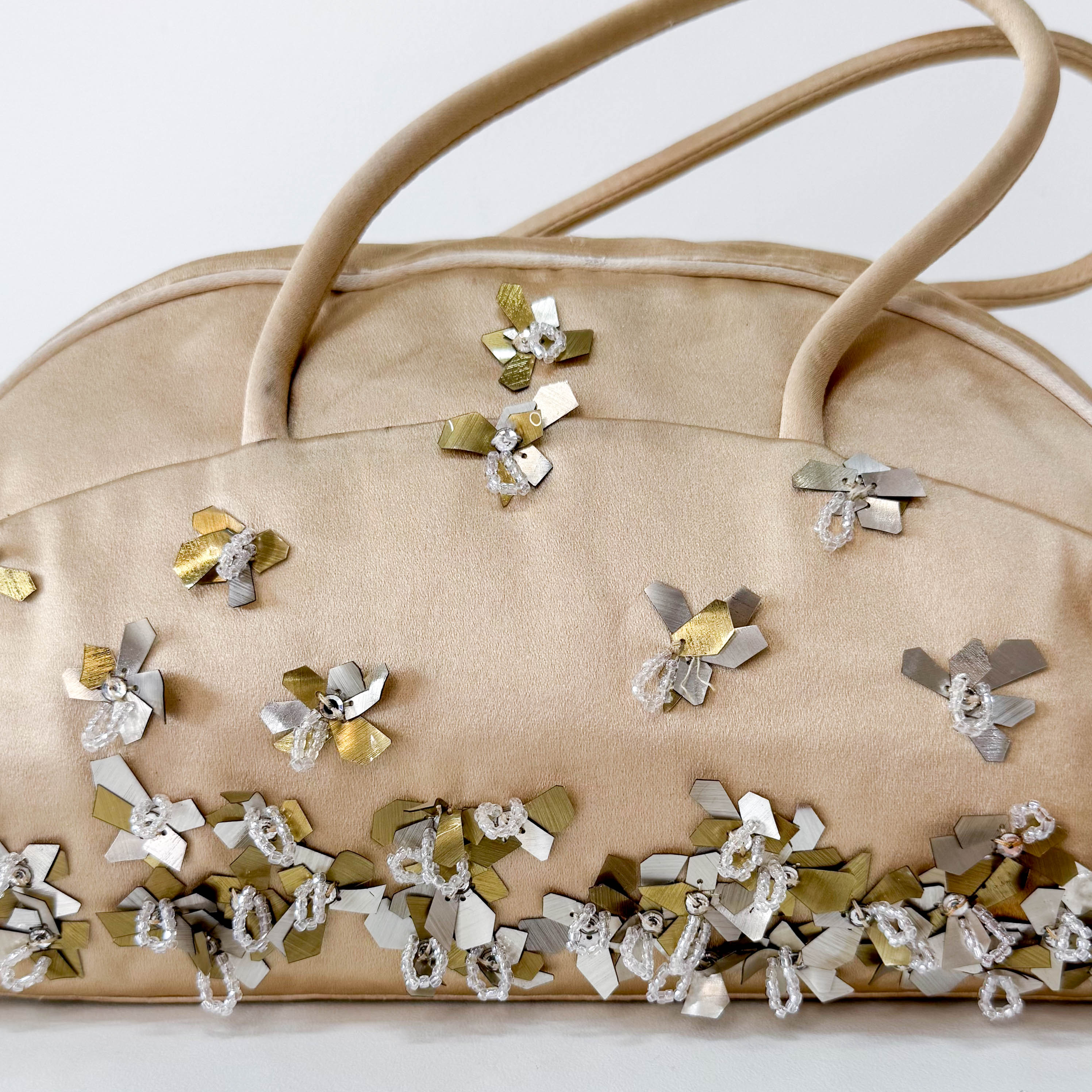Archive Gold Satin Hand Bag