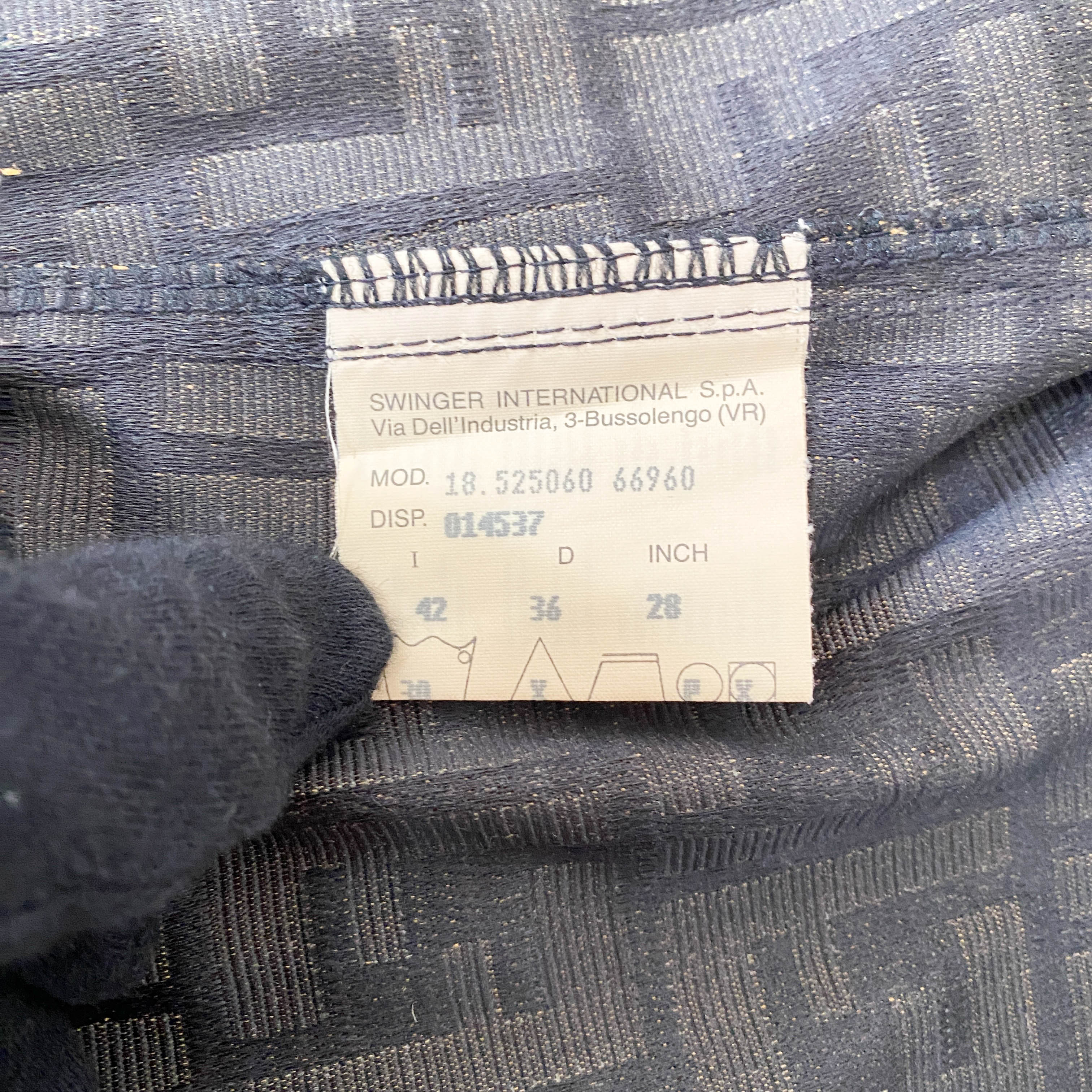 Vintage Brown Zucca Vest SIZE 42