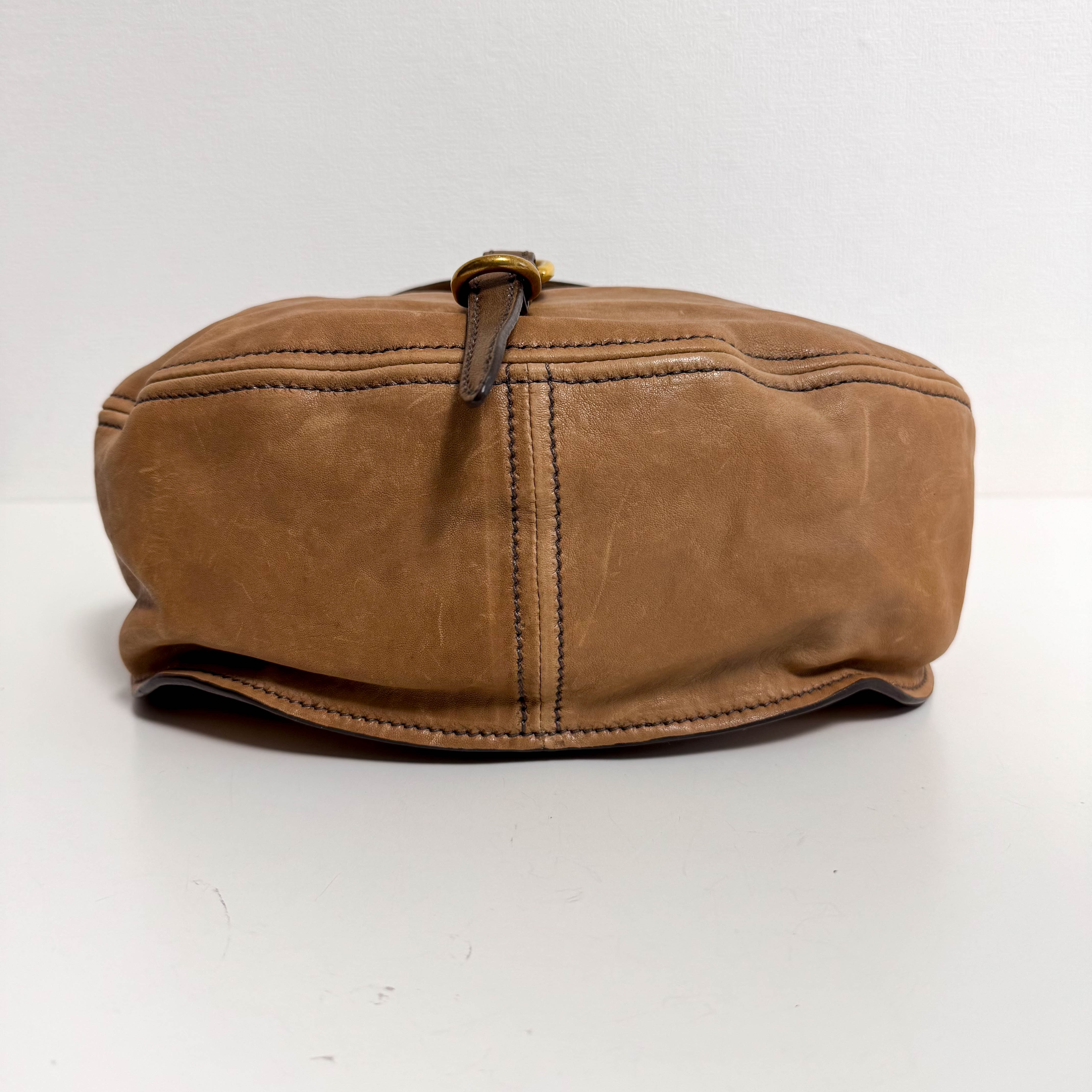 Vintage Brown Leather Handbag