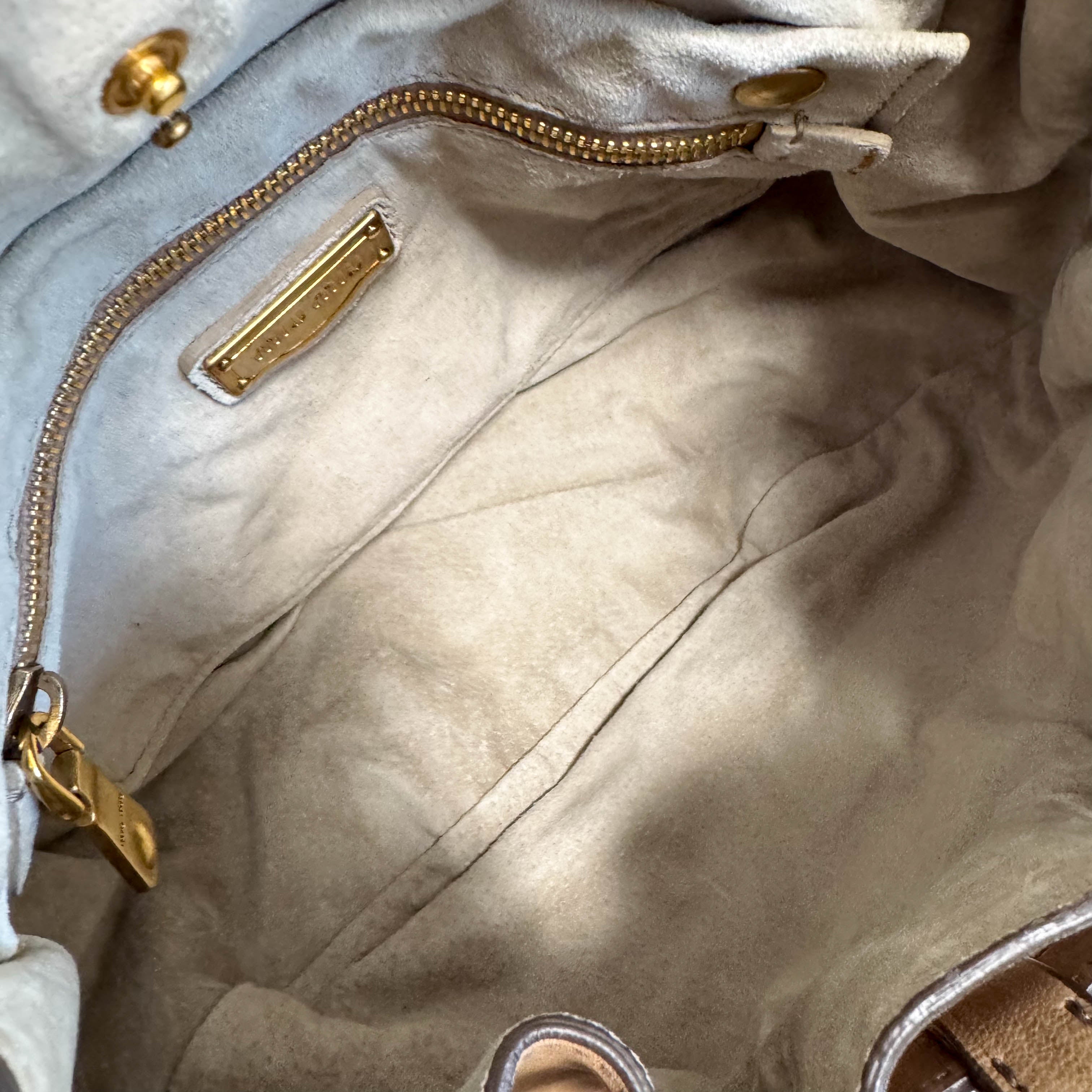 Vintage Brown Leather Handbag