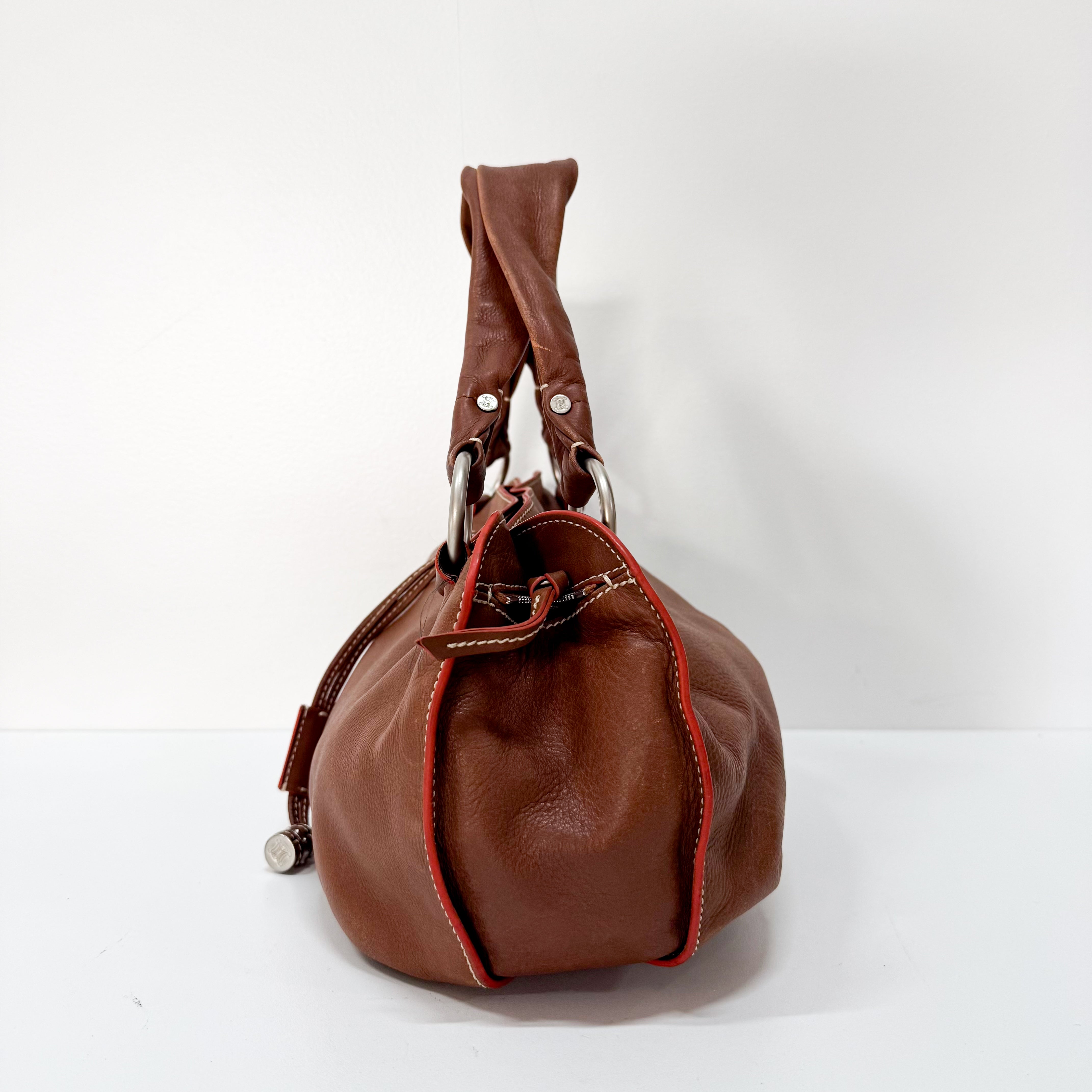 Brown Leather Shoulder Bag